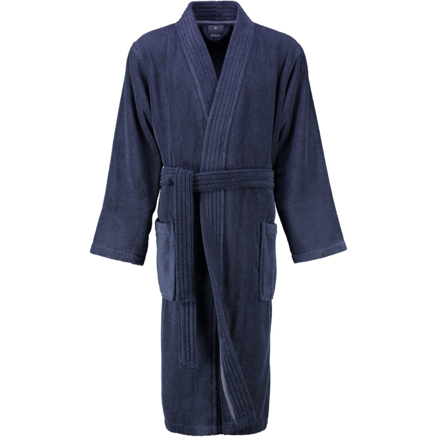Kimono, Baumwolle dunkelblau 1647 Frottier, Joop! Herrenbademantel Kimono 100%