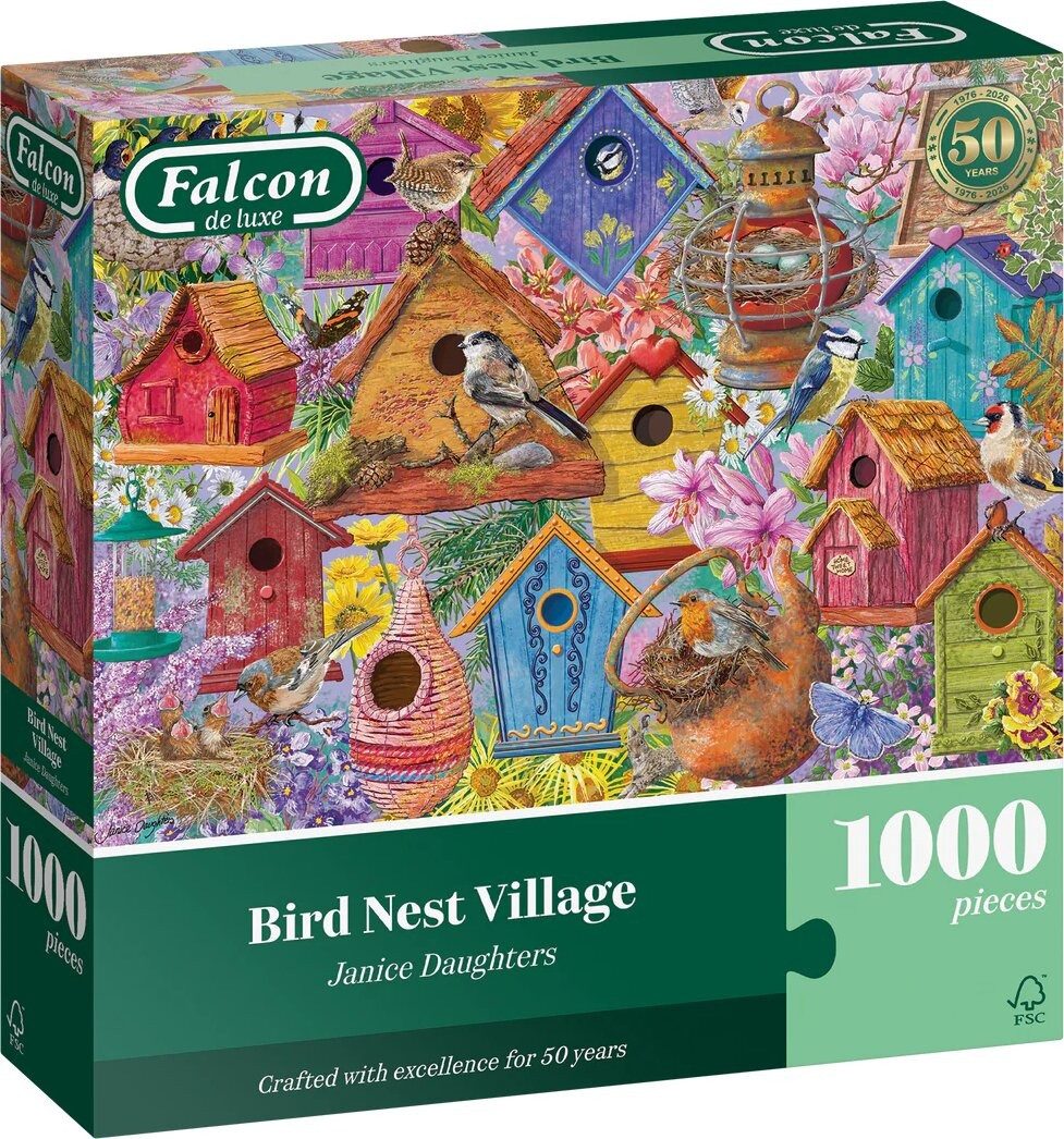 Falcon Puzzle FALCON Puzzle Vogelhaus 1000 Stück, Puzzleteile
