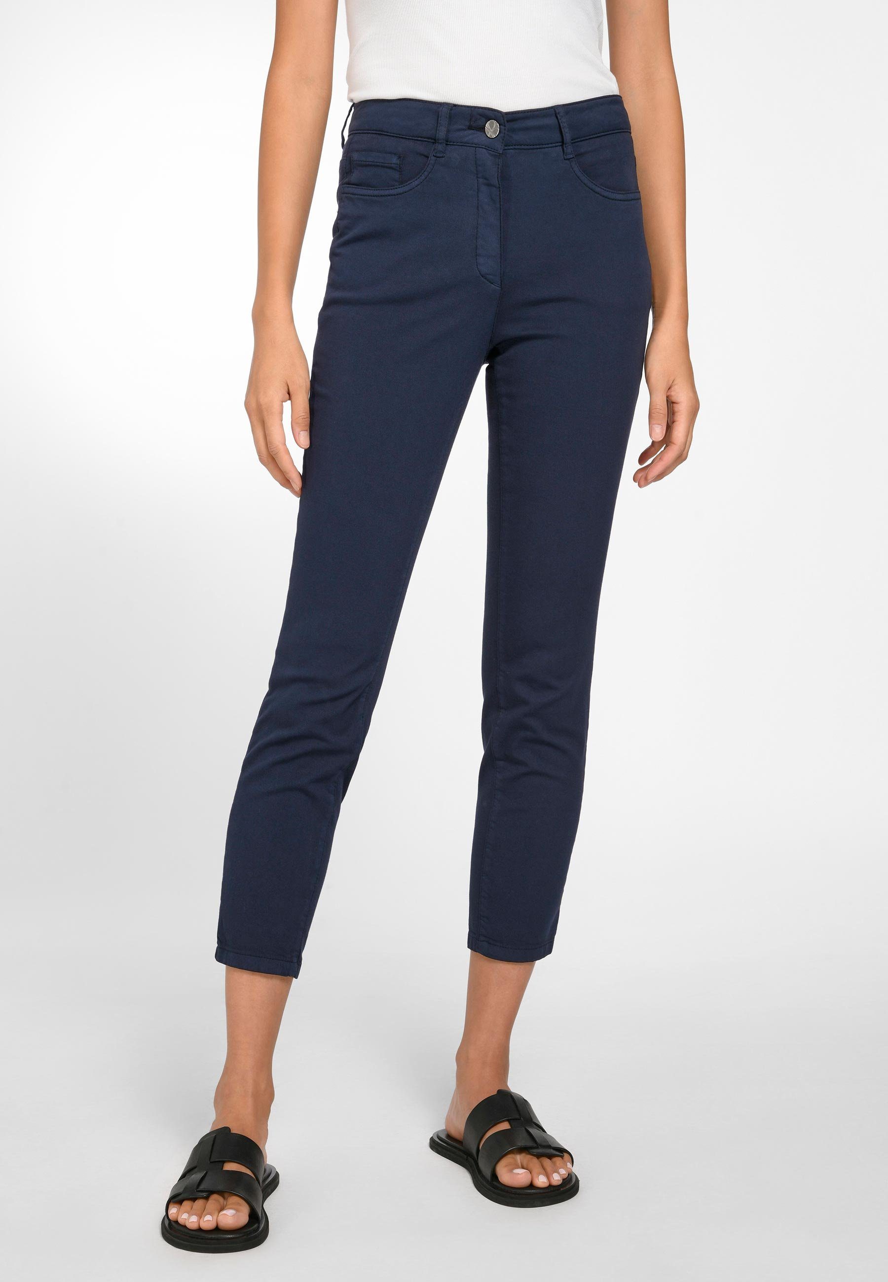 Skinny-fit-Jeans Cotton Basler DARK BLUE