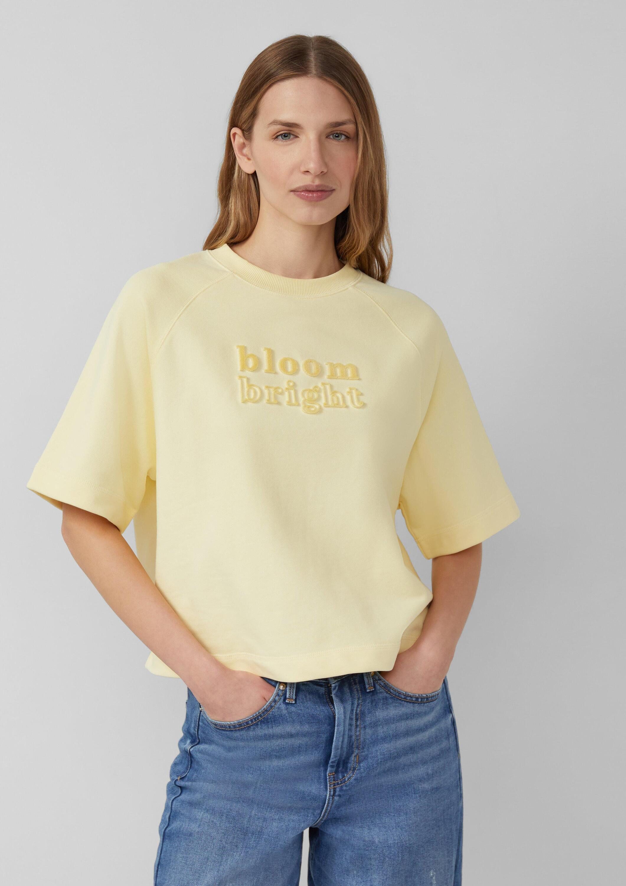 s.Oliver Sweatshirt Sweatshirt Boxy Sweatshirt mit 3D-Artwork