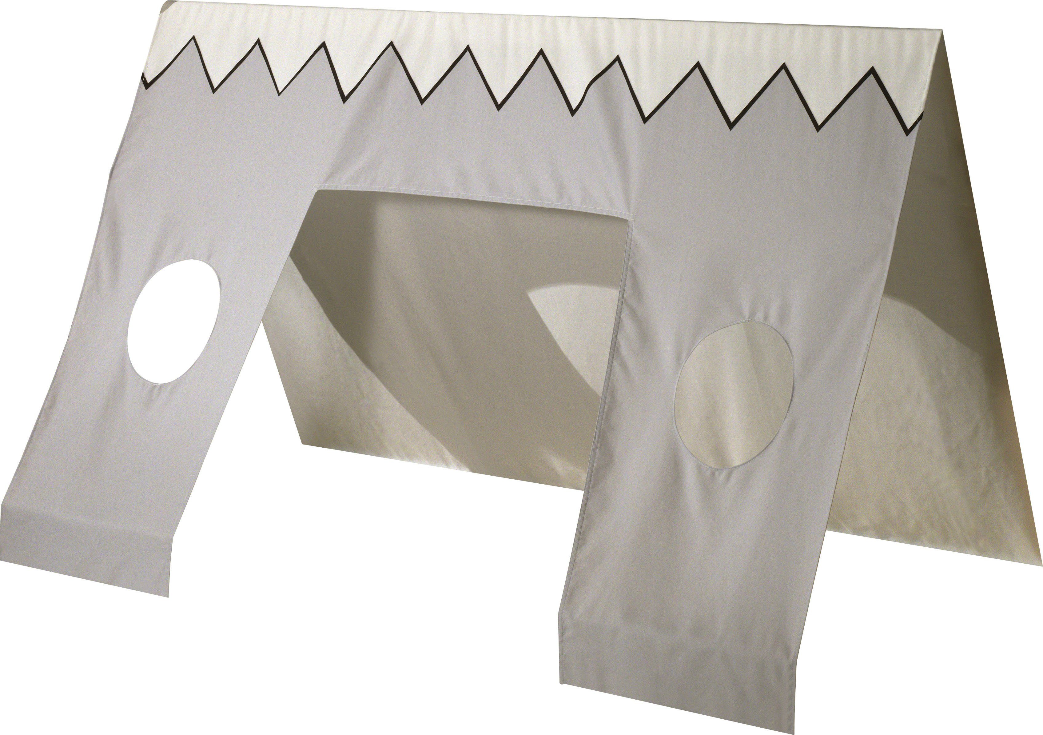 Vipack Kinderbett Tipi, mit Zeltdach Rolllattenrost und