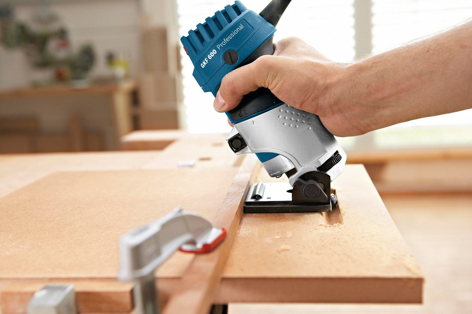 Bosch Professional Kantenfräser »GKF 600«, mit Handwerkerkoffer, 600W günstig online kaufen