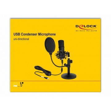 Delock Professionelles USB Kondensator Mikrofon Gaming-Headset