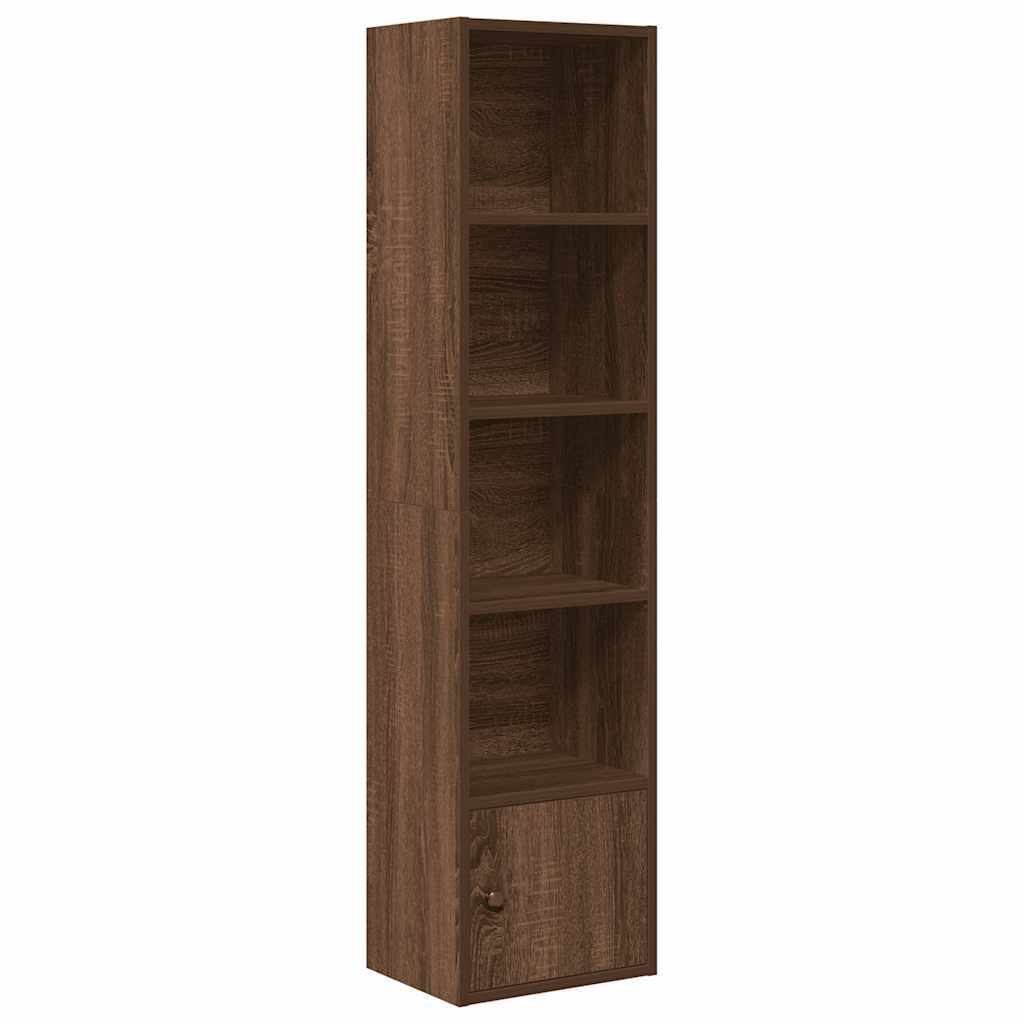 vidaXL Bücherregal Bücherregal Braun Eichen-Optik 31x24x127 cm Holzwerkstoff, 1-tlg.