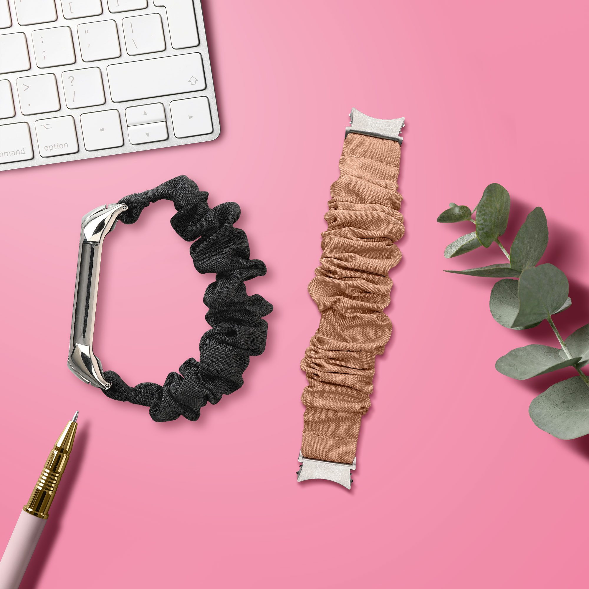 kwmobile Ersatz Bügelpolster für Samsung Galaxy Watch 4 / 5 / 6 Galaxy Watch 7 Smartwatch, 1-tlg., mit Kunstleder Polster