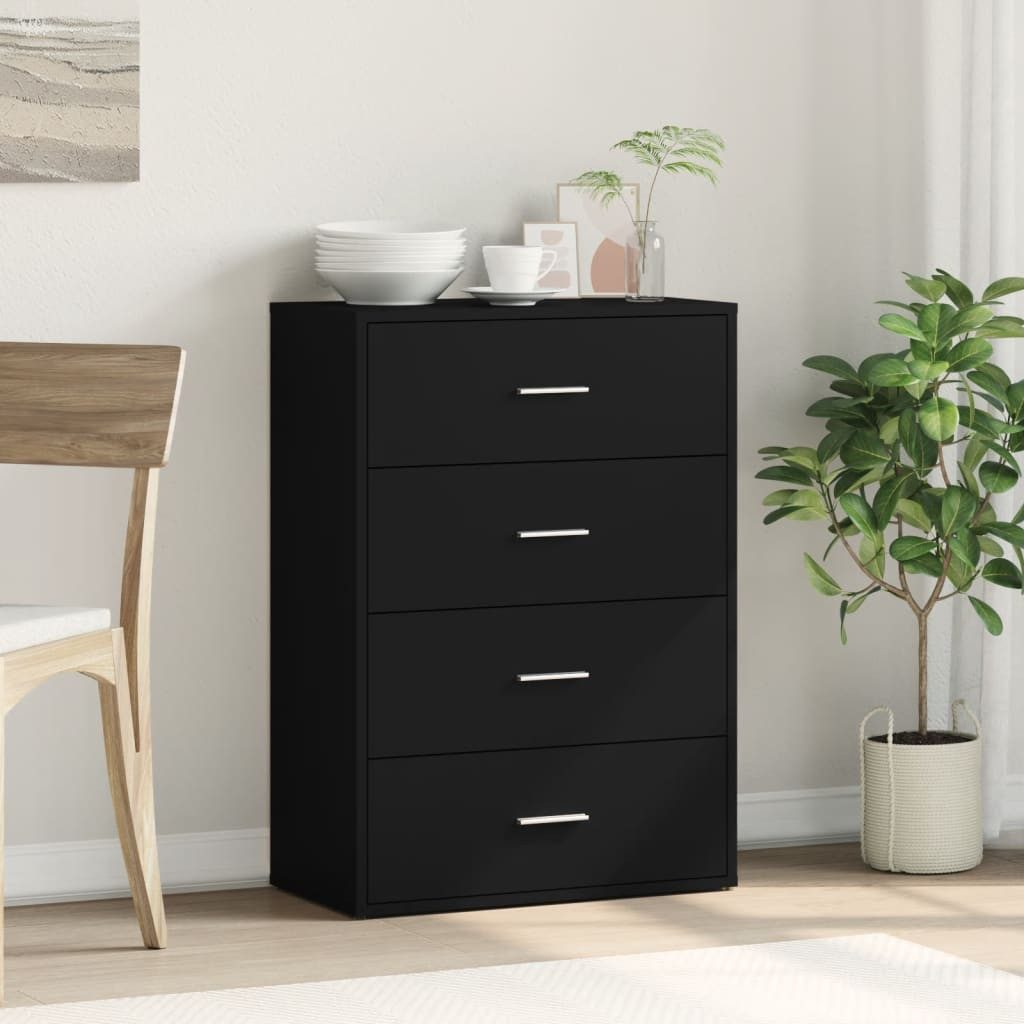 vidaXL Sideboard Sideboard Schwarz 60x31x84 cm günstig online kaufen