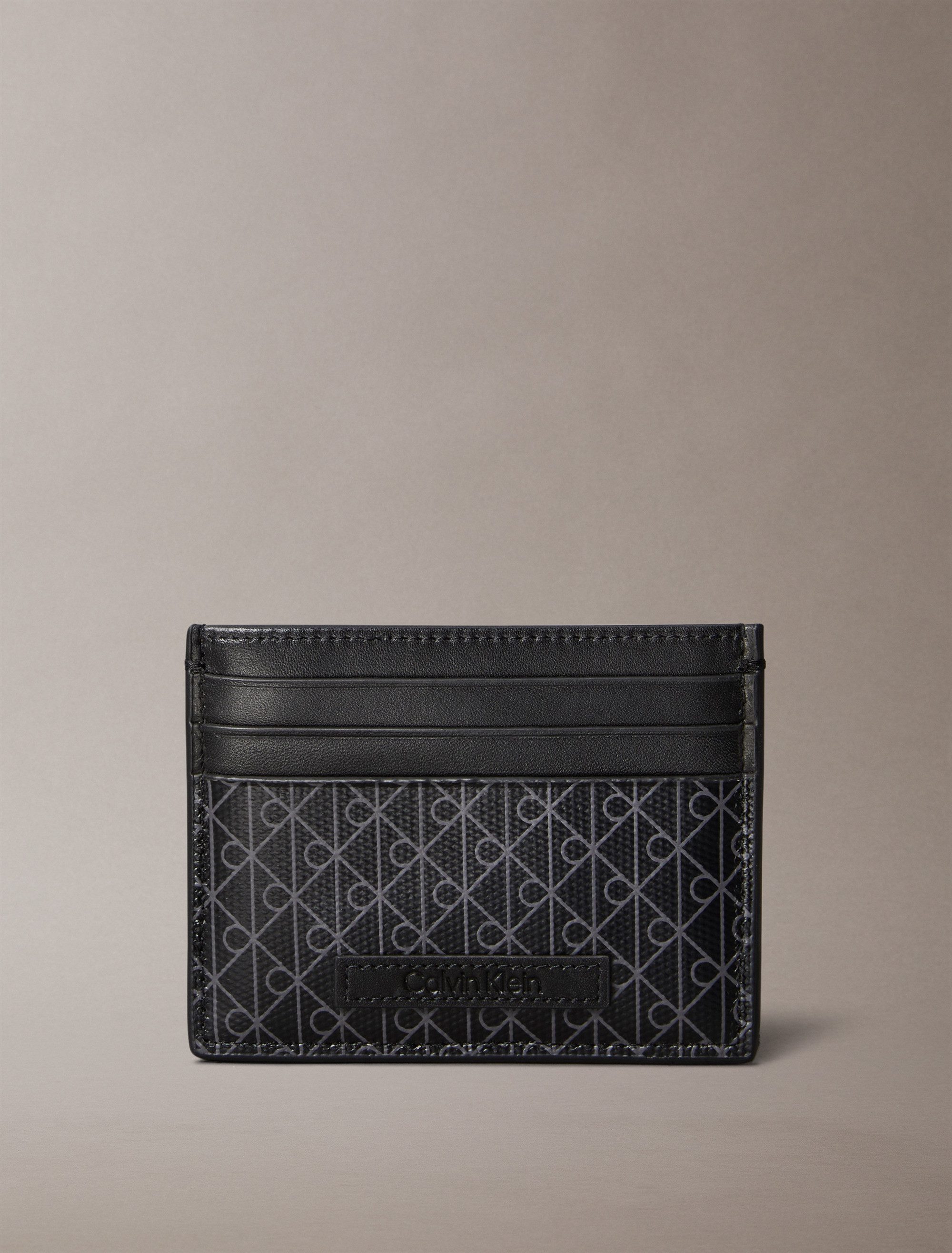 Calvin Klein Kartenetui COATED EW CARD CASE, Unisex Kreditkartenetui mit Logoschriftzug