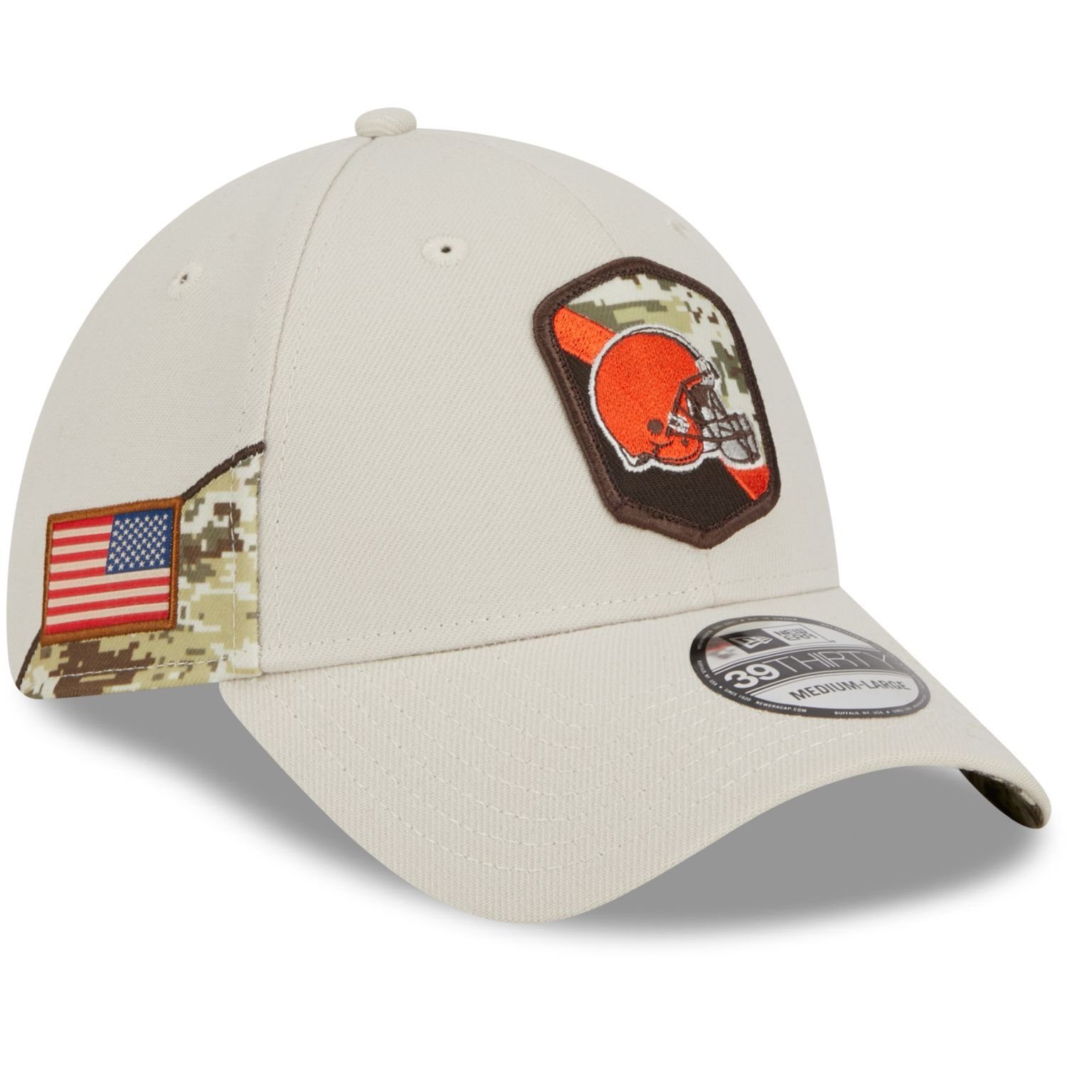 39Thirty Cap StretchFit Salute NFL Era New Browns Service Flex Cleveland to