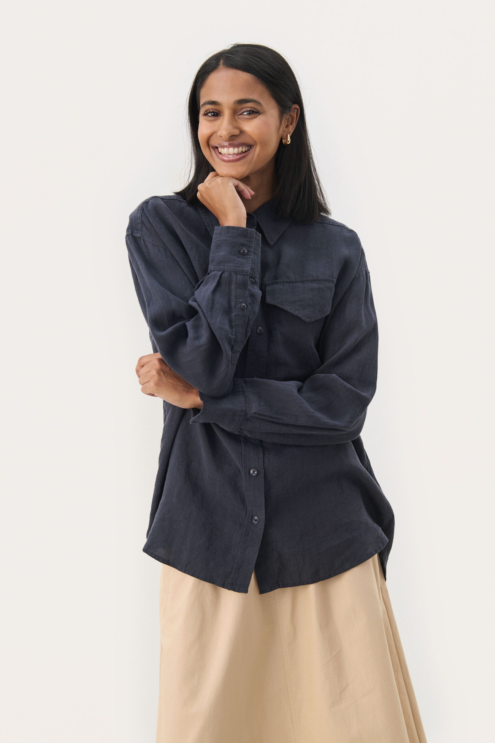 Part Two Langarmhemd Langarm - Hemd NuvinPW