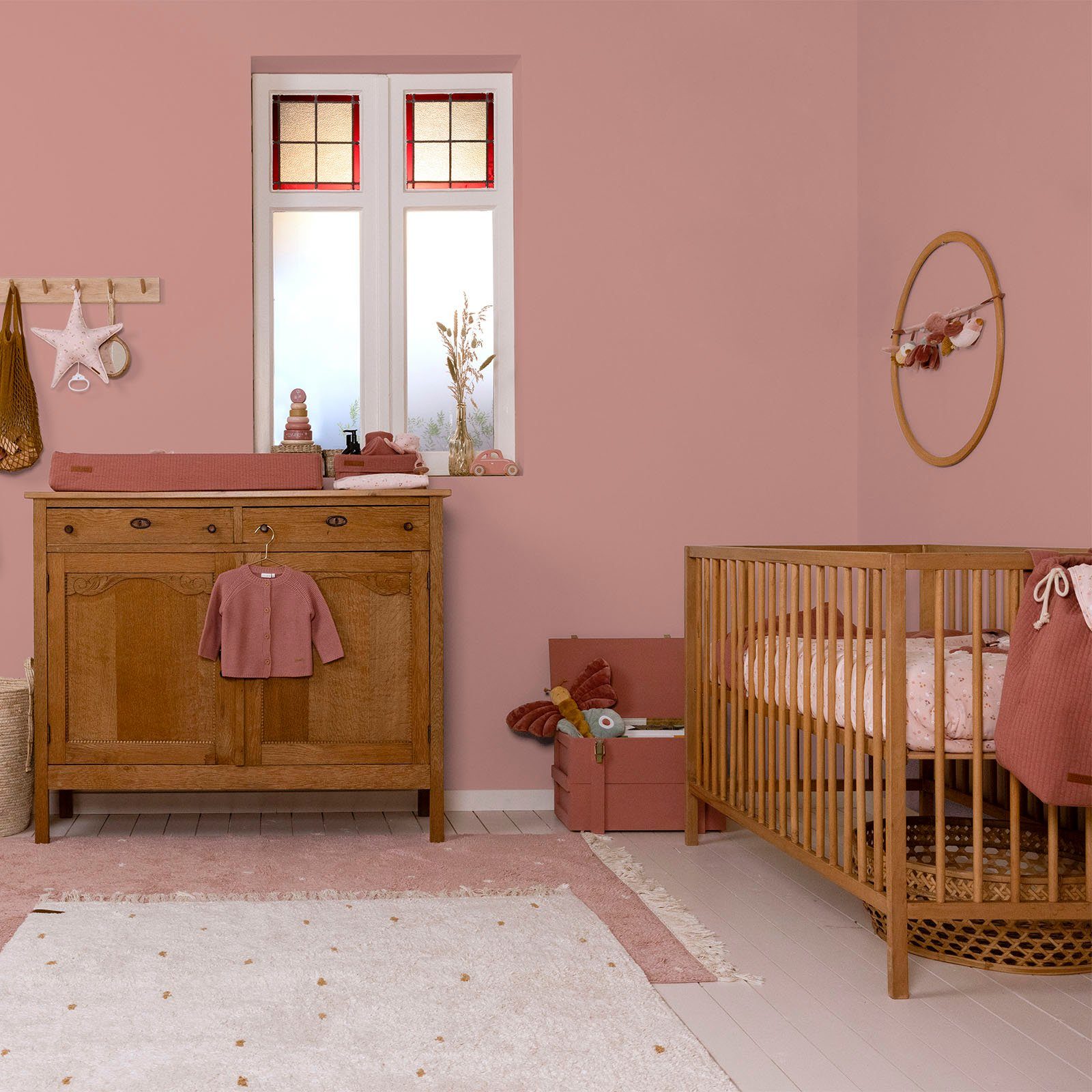 Wallpaint, hochdeckend geeignet Vintage DUTCH matt, Kinderzimmer waschbeständig, Rosa und extra für Wandfarbe LITTLE