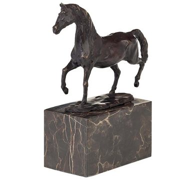 Aubaho Skulptur Bronzeskulptur Pferd nach Louis-Albert Carvin Bronze Figur Kopie Repli