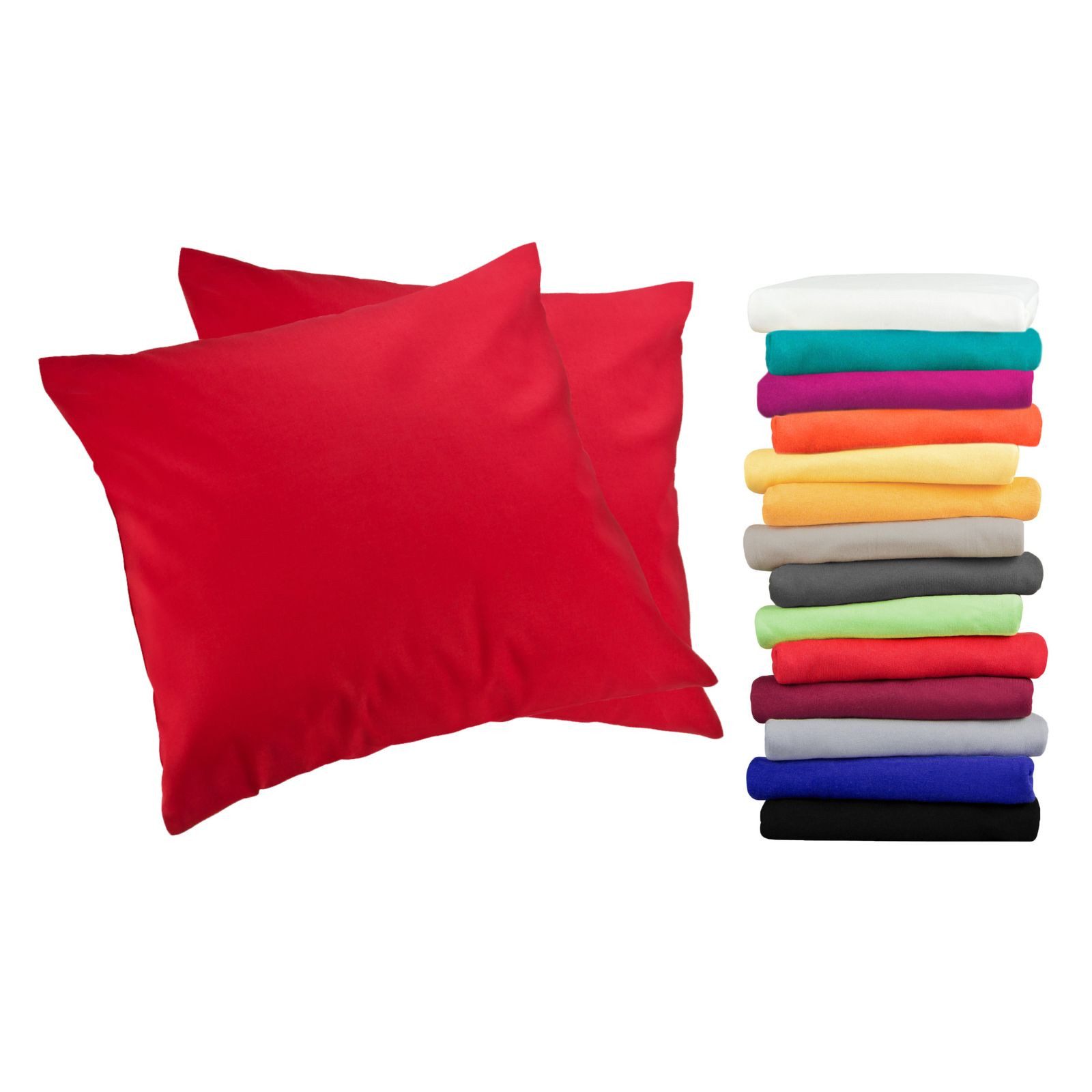 MOON Heimtextilien Kissenbezug / Seitenschläferkissenbezug 2er Pack MOON-Luxury Linon 100% Baumwolle, Linon