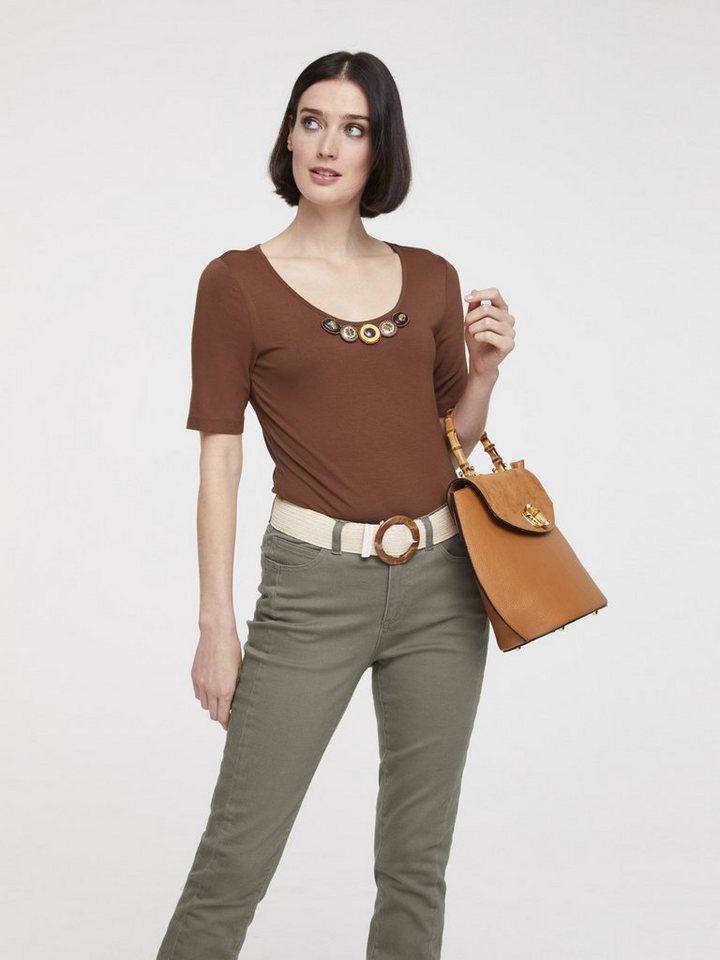 ASHLEY BROOKE by Heine Shirt mit Applikation, Mit angesagtem