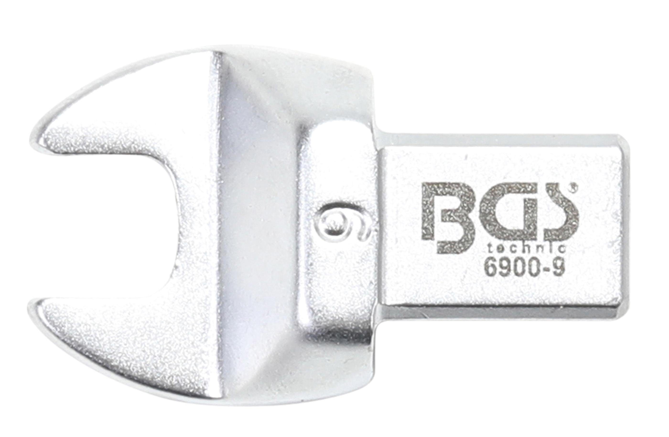 BGS technic Maulschlüssel Einsteck-Maulschlüssel, 9 mm, Aufnahme 9 x 12 mm