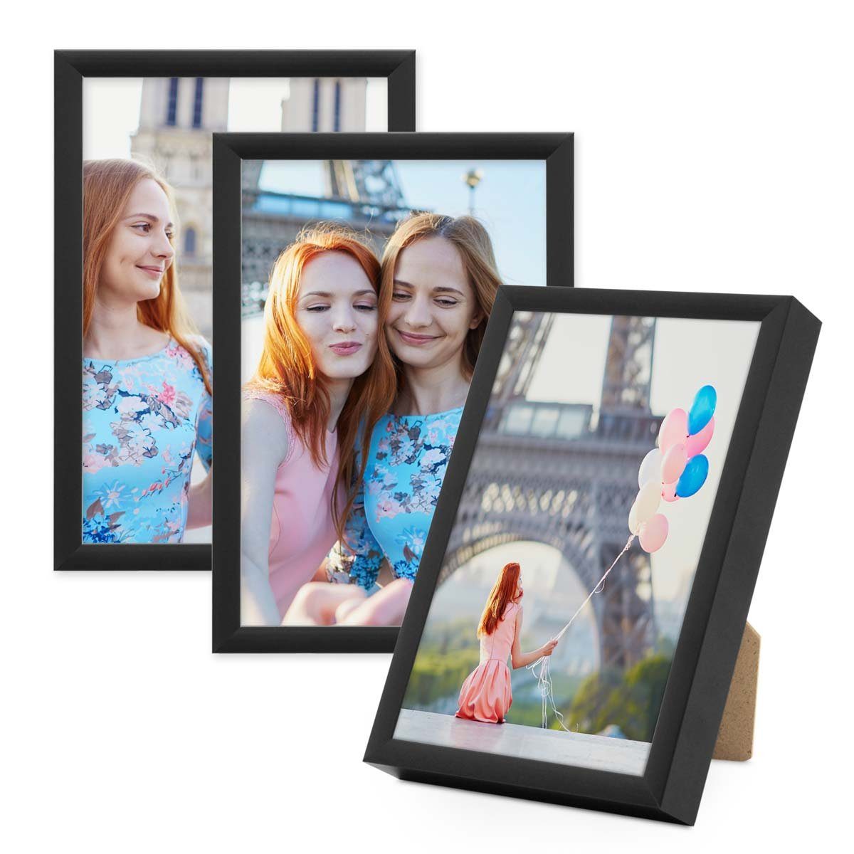 PHOTOLINI Bilderrahmen 3er Set Aluminium Modern günstig online kaufen
