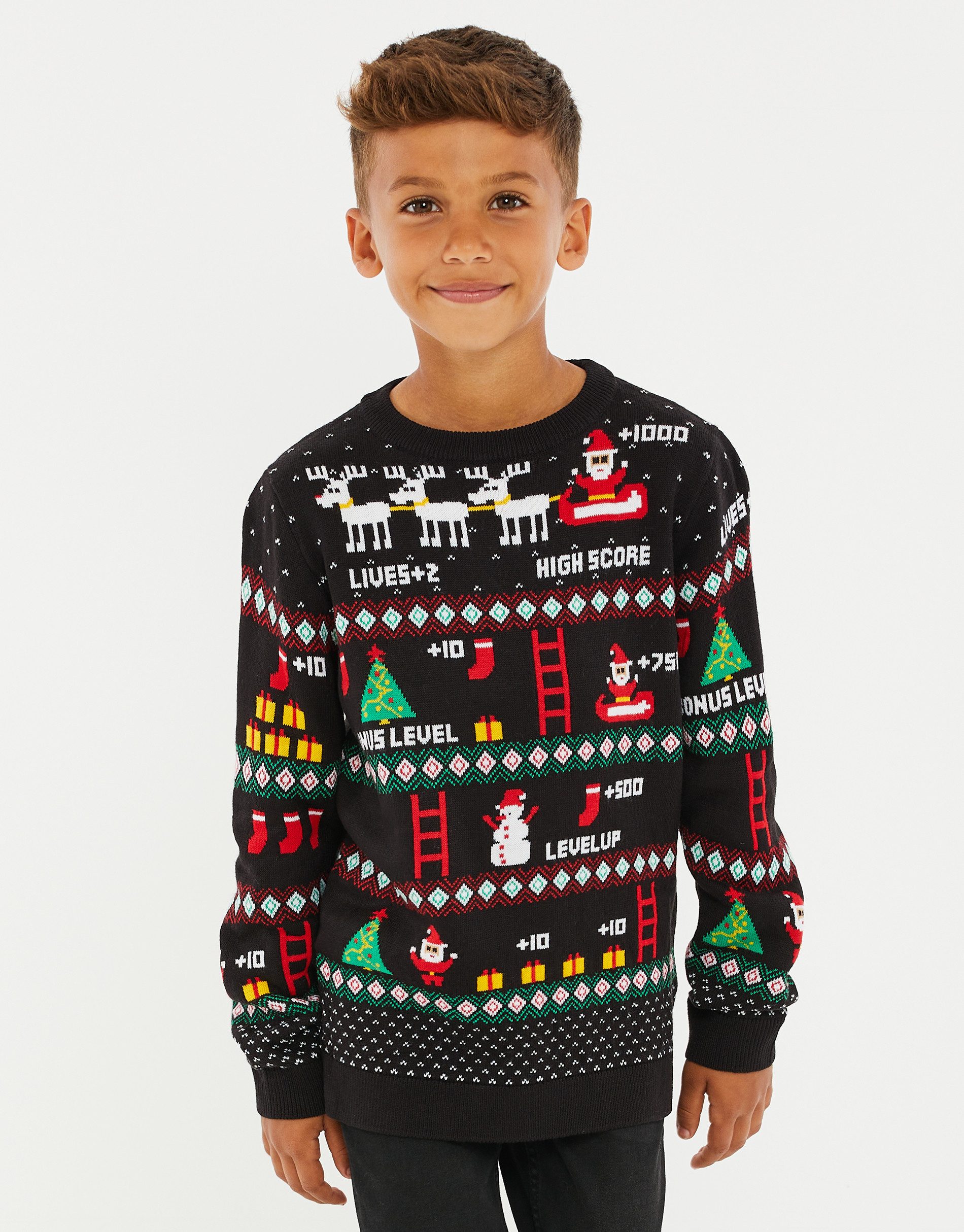 Rundhalspullover Xmas Jumper Level