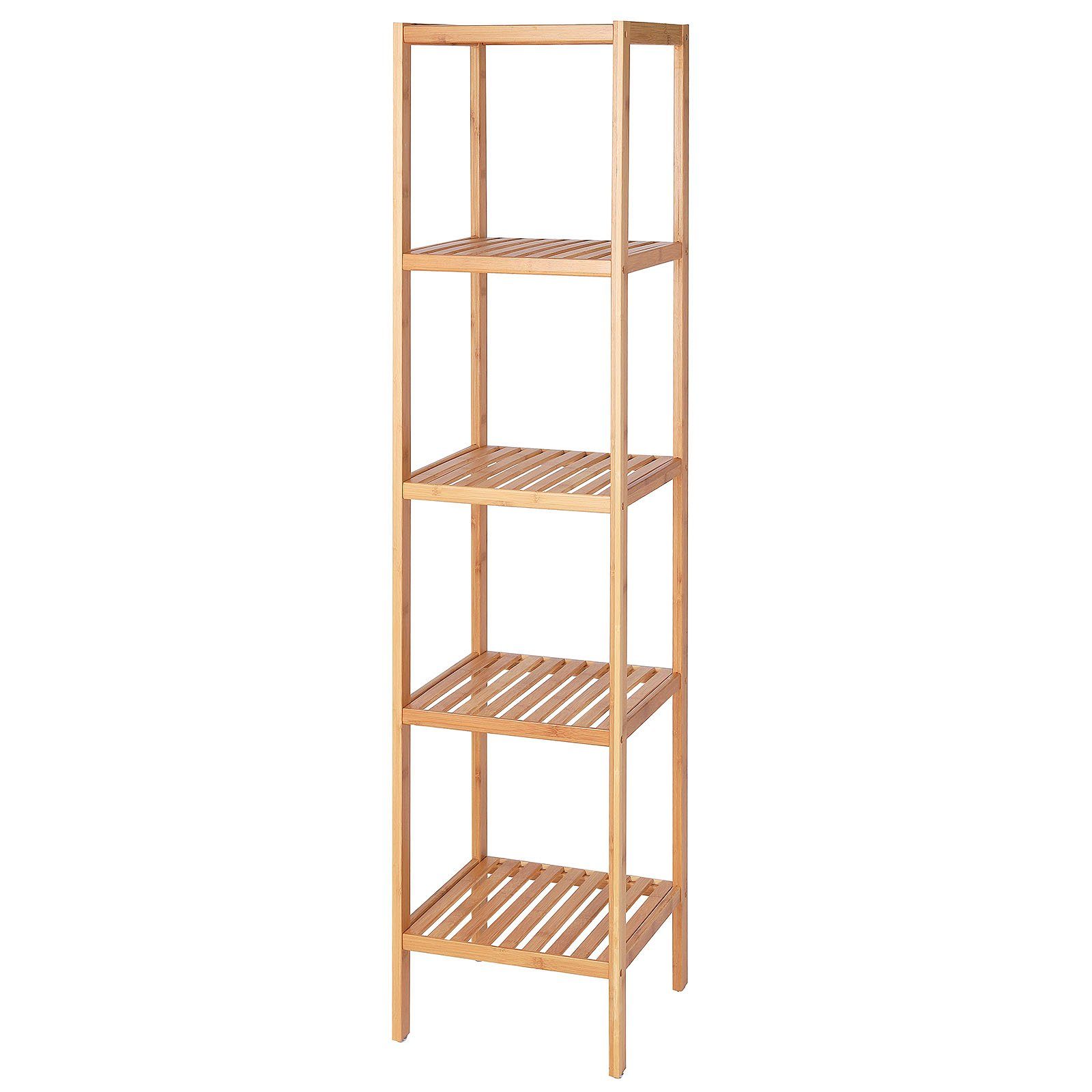 dibea Regal Regal aus Bambus, Badezimmerregal, Wohnzimmerregal, Küchenregal günstig online kaufen