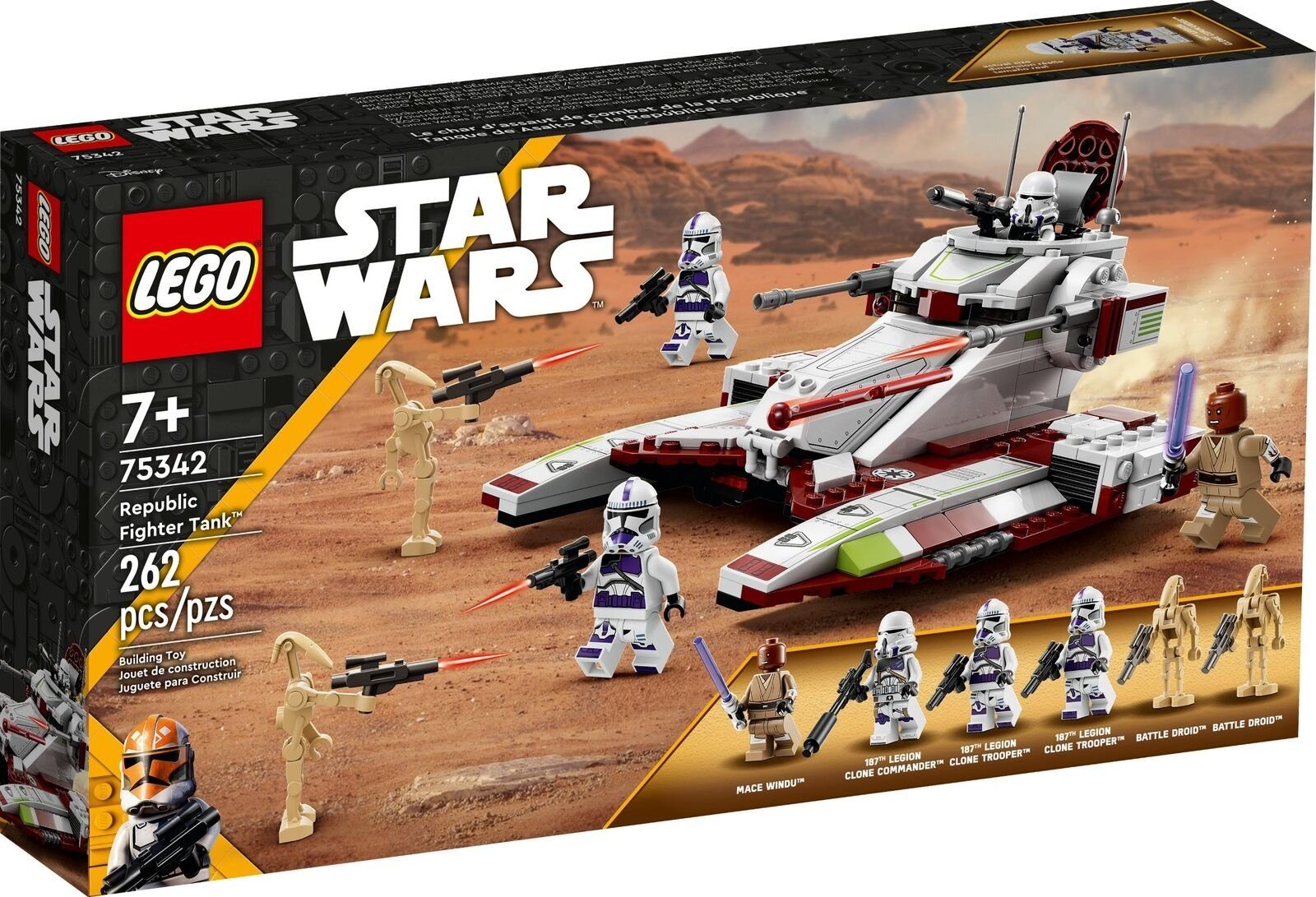 LEGO® Spielbausteine Star Wars Republic Fighter Tank 75342, (262 St)