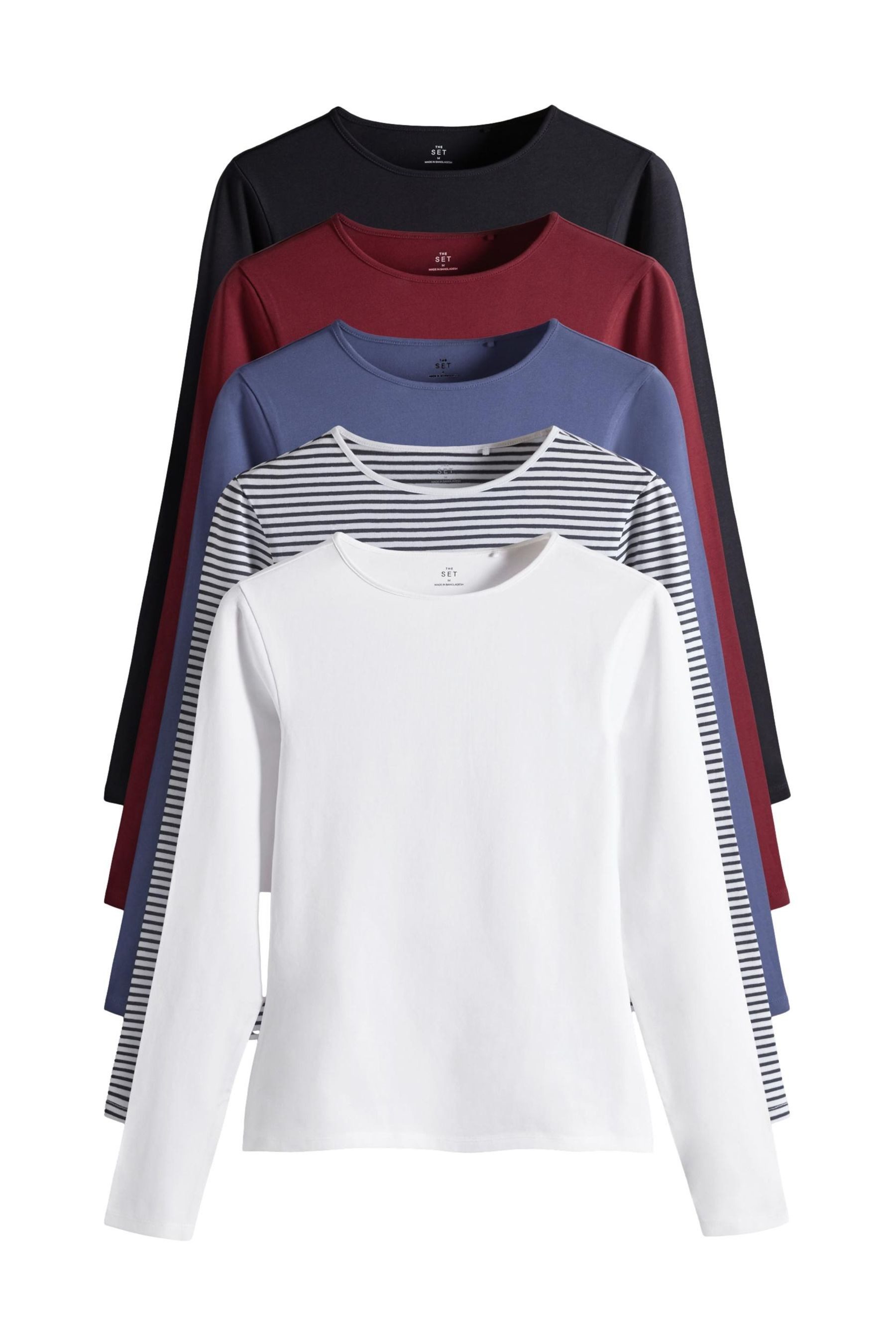 The Set Langarmshirt The Set körpernahe günstig online kaufen