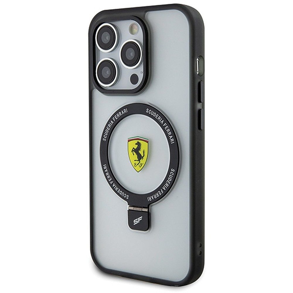 Ferrari Handyhülle Ständer Schutzhülle 6,1 Zoll, MagSafe, Ständerfunktion, mattiert, Lizenzware