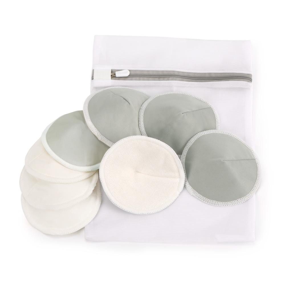 Haakaa BH-Stilleinlagen Wiederverwendbare Stilleinlagen Komfort-Set, Bambus Stilleinlagen, 1-St., Zuverlässigen Schutz vor auslaufender Muttermilch, 8er Set