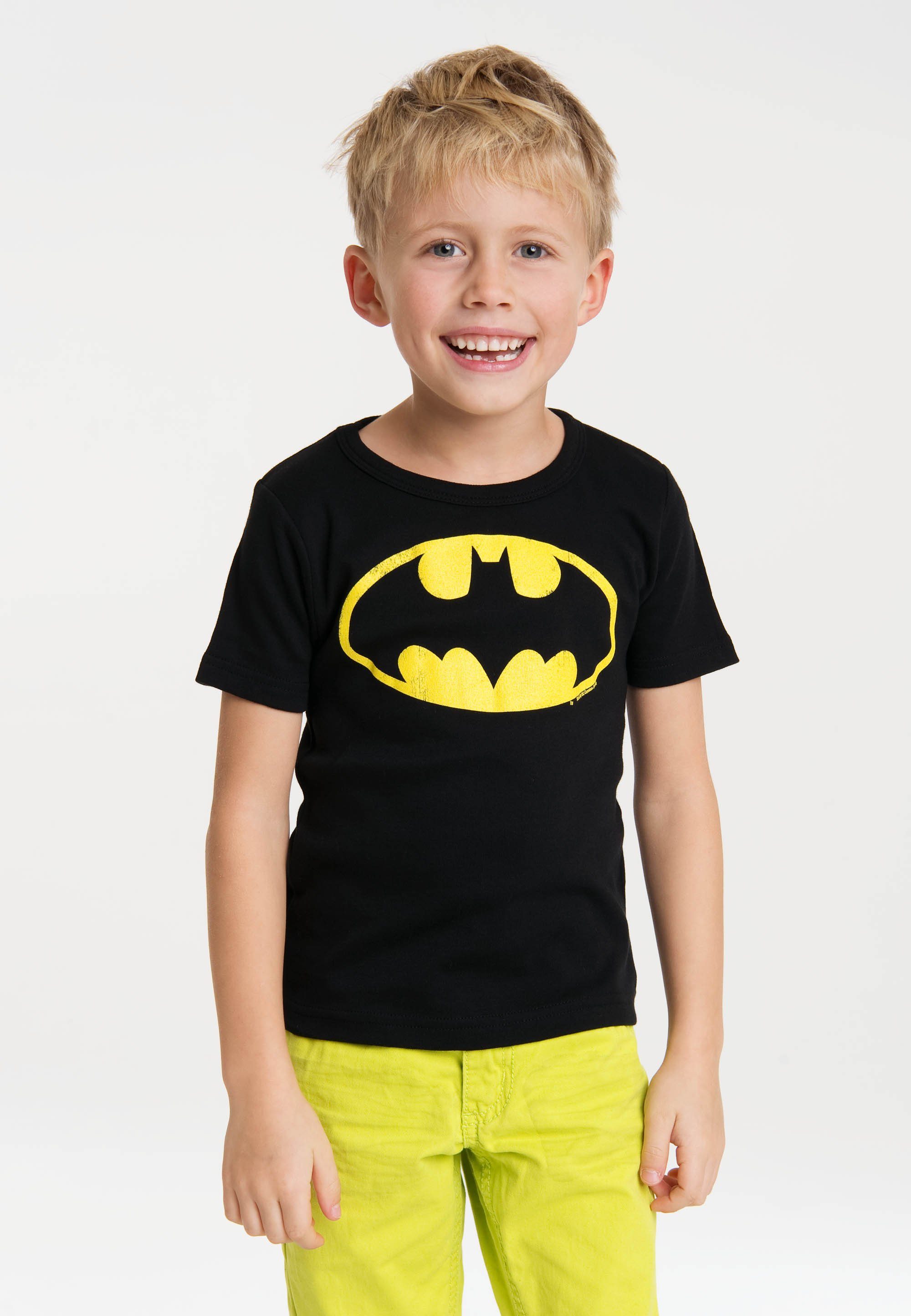 mit Batman LOGOSHIRT T-Shirt Logo-Druck Superhelden