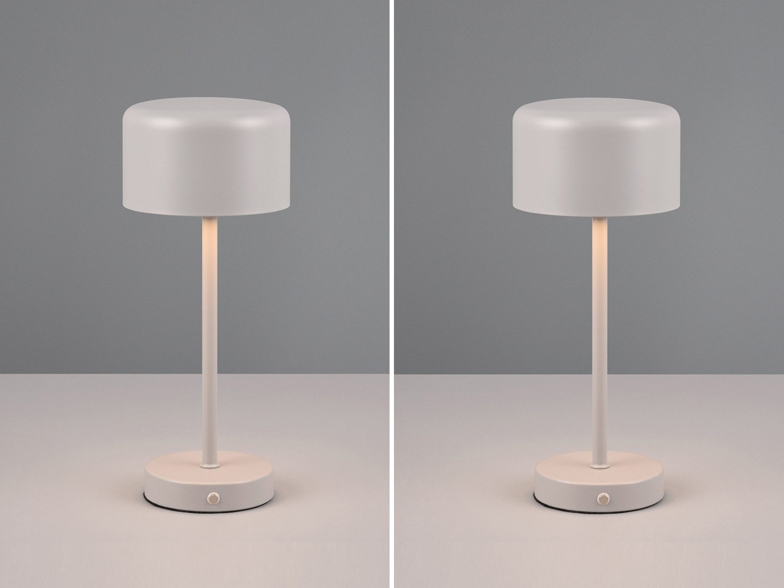 Reality Leuchten USB-Tischleuchte, 2er SET ohne Strom-kabel kabellos-e Akku günstig online kaufen