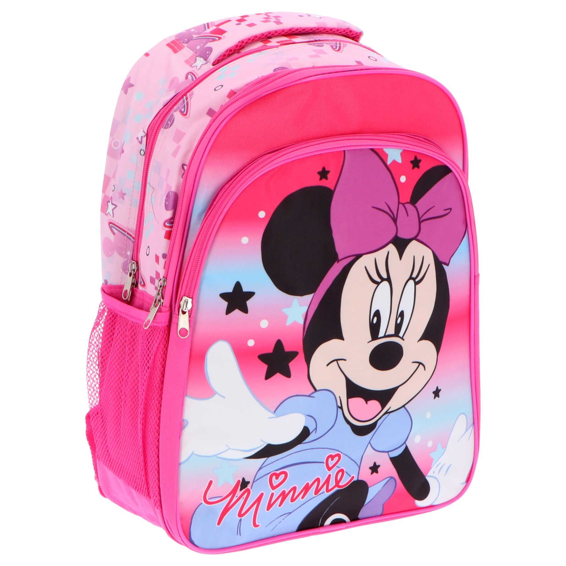 Disney Minnie Mouse Kinderrucksack Rucksack Süßer Rucksack für Mädchen mit Minnie Mouse-Motiven