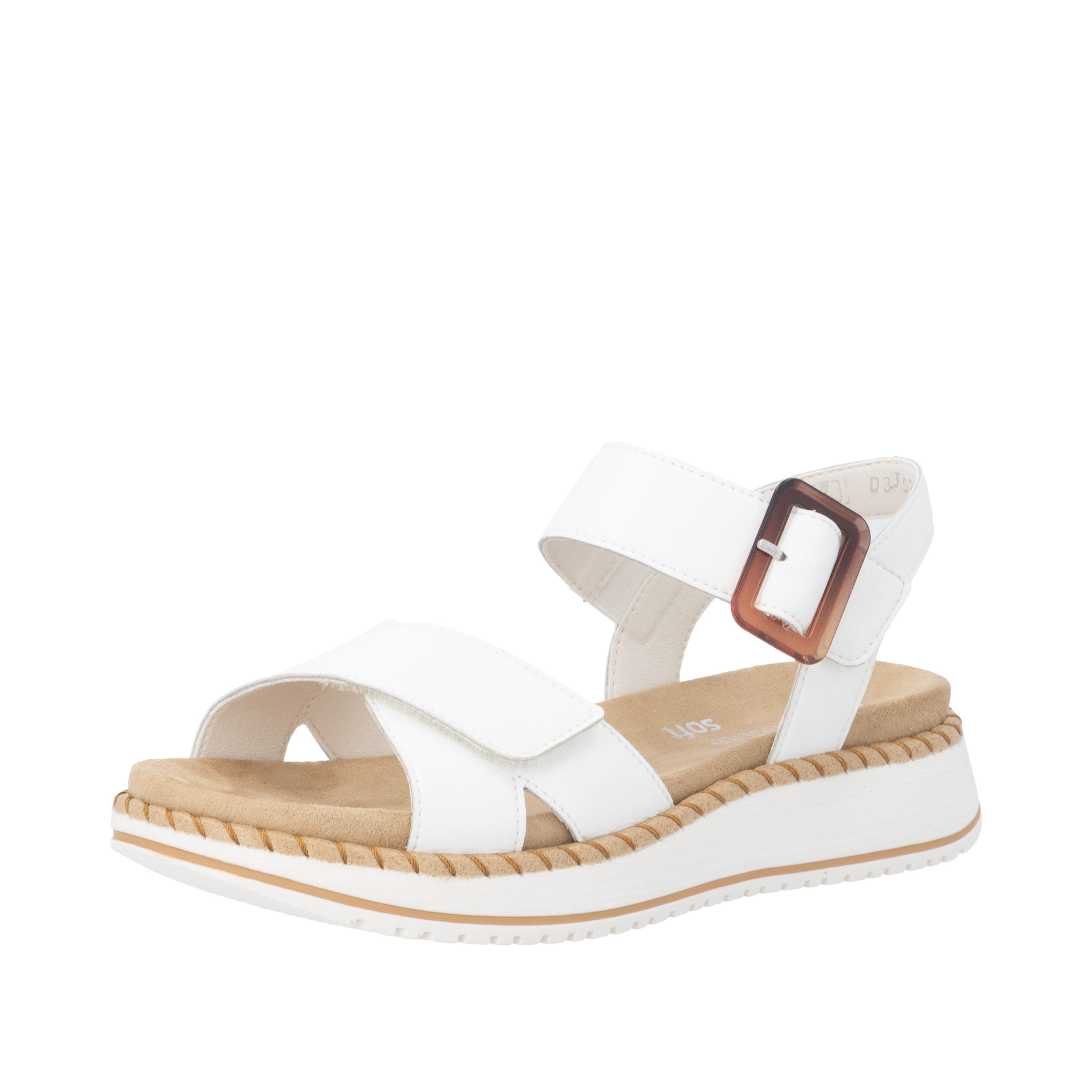 Remonte Keilsandalette Sommerschuh, Sandalette mit zwei praktischen Klettverschlüssen