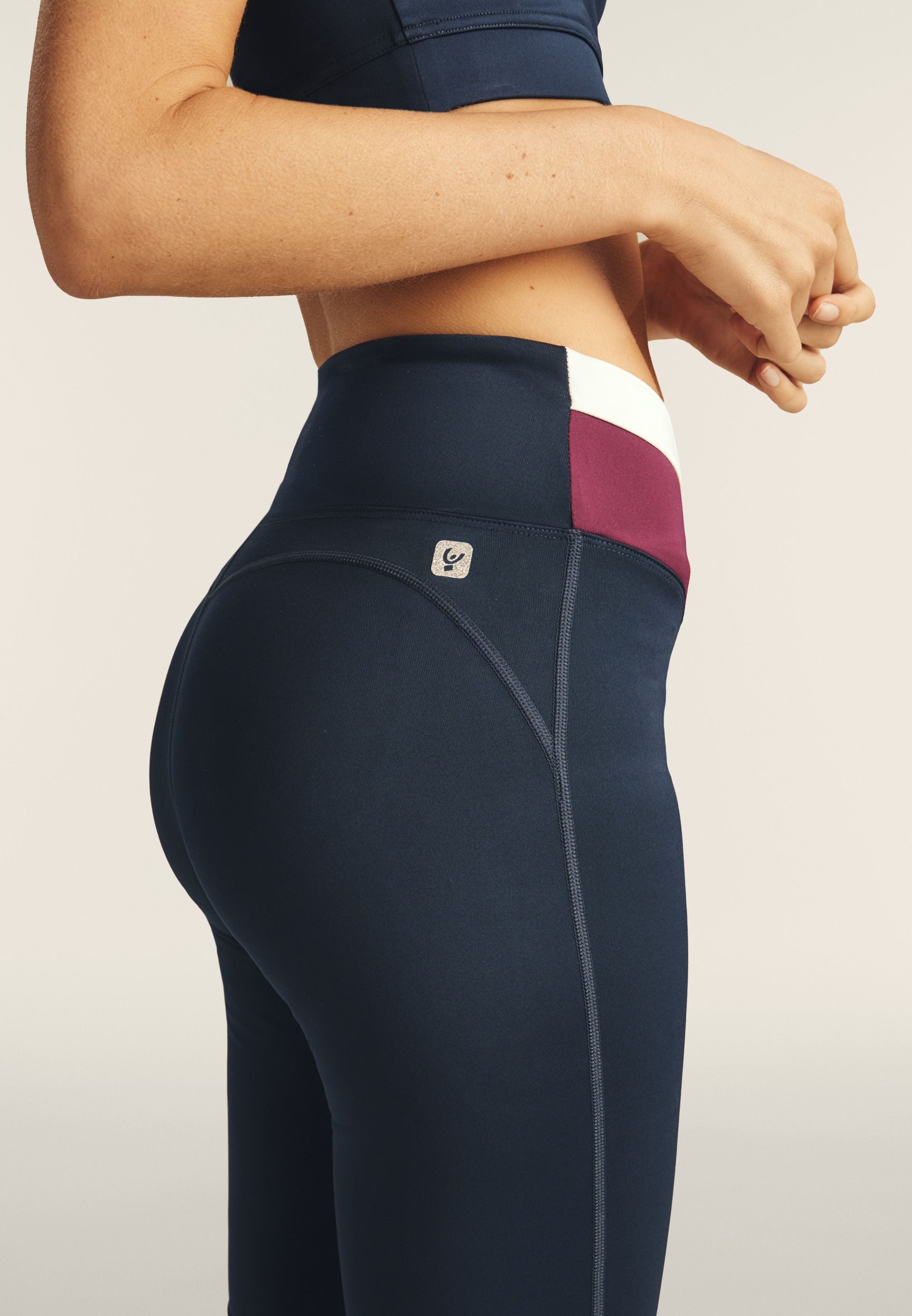 Freddy Jazzpants SUPERFIT Leggings Flared High Waist mit überkreuztem Bund