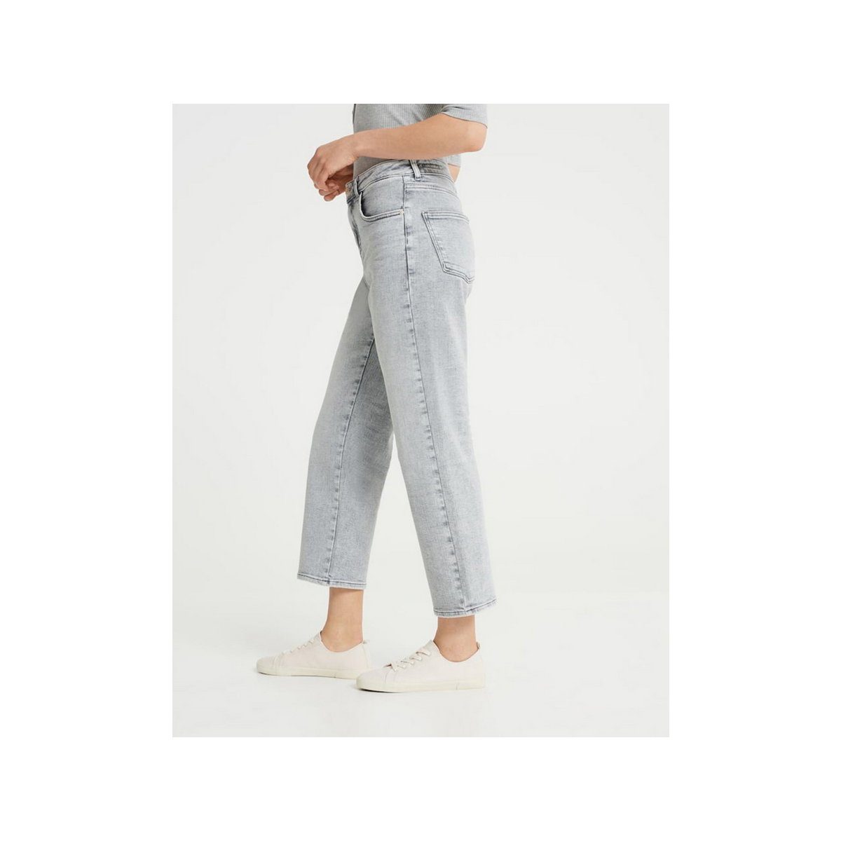 (1-tlg) hell-grau 5-Pocket-Jeans OPUS