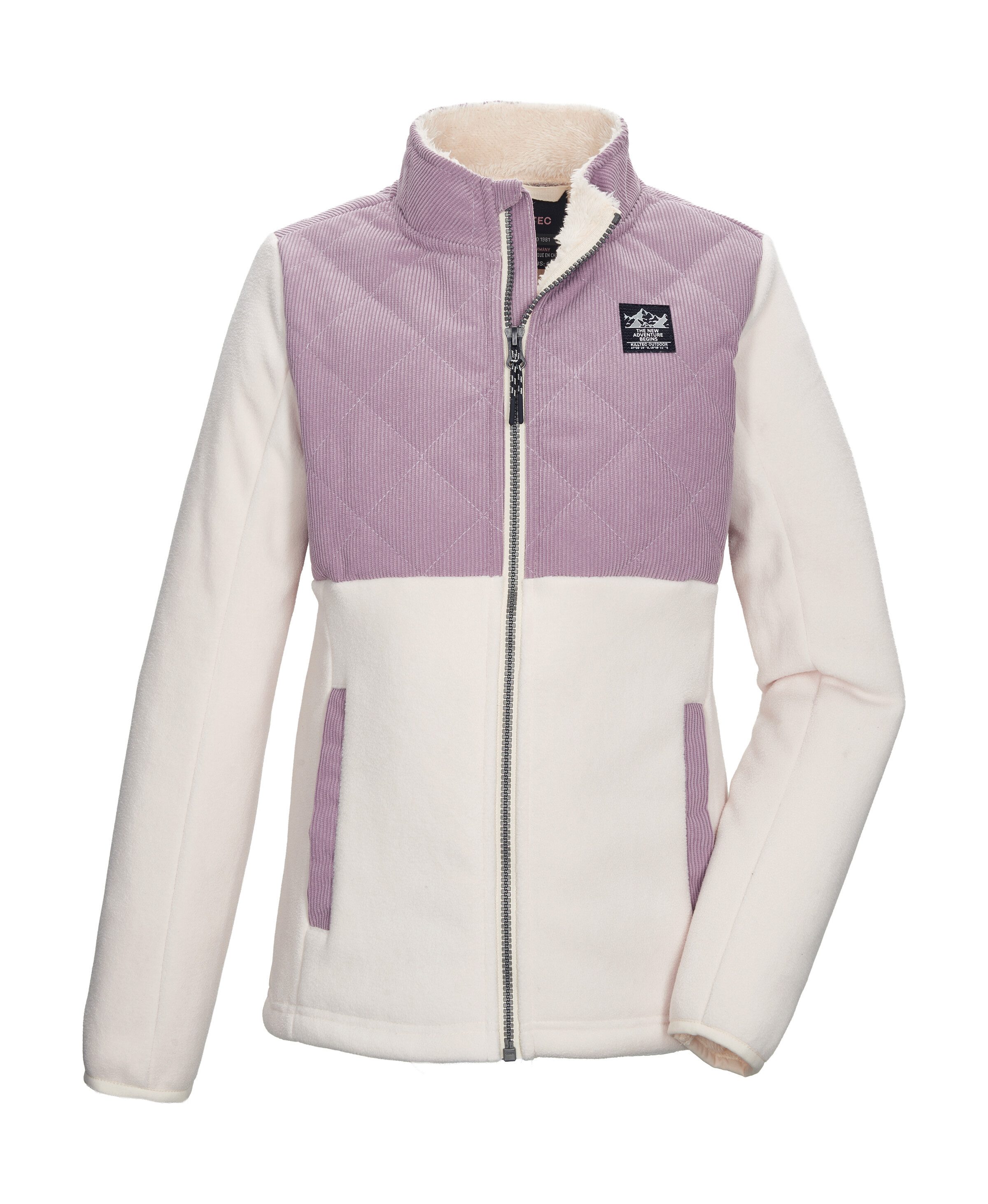 Killtec Fleecejacke KOW 166 GRLS FLC JCKT Fleecejacke mit Kord, Teddyfleece, Kinnschutz, Taschen