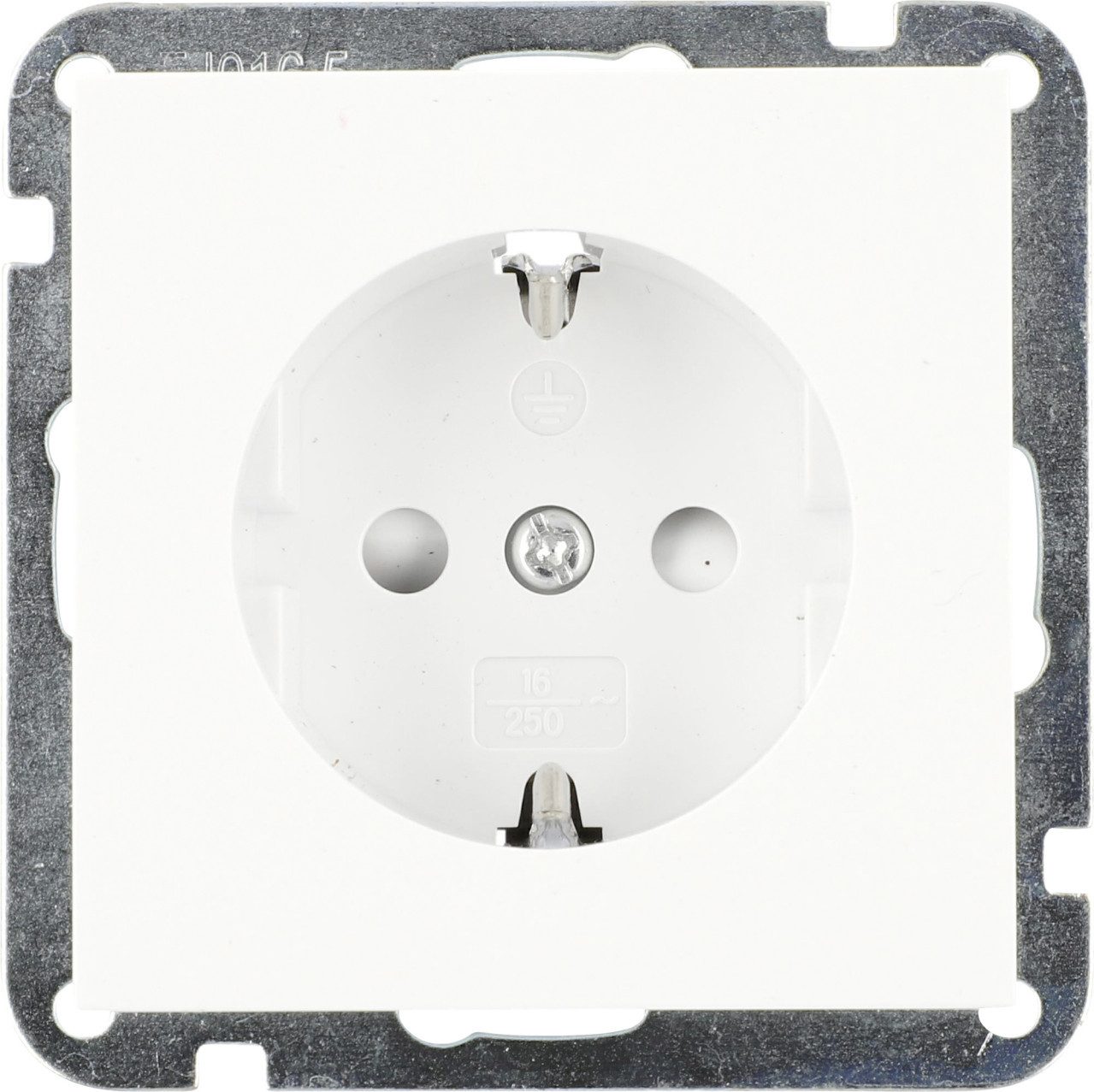 UNITEC Lichtschalter Unitec Steckdose mit Berührschutz ultraweiß, Serie