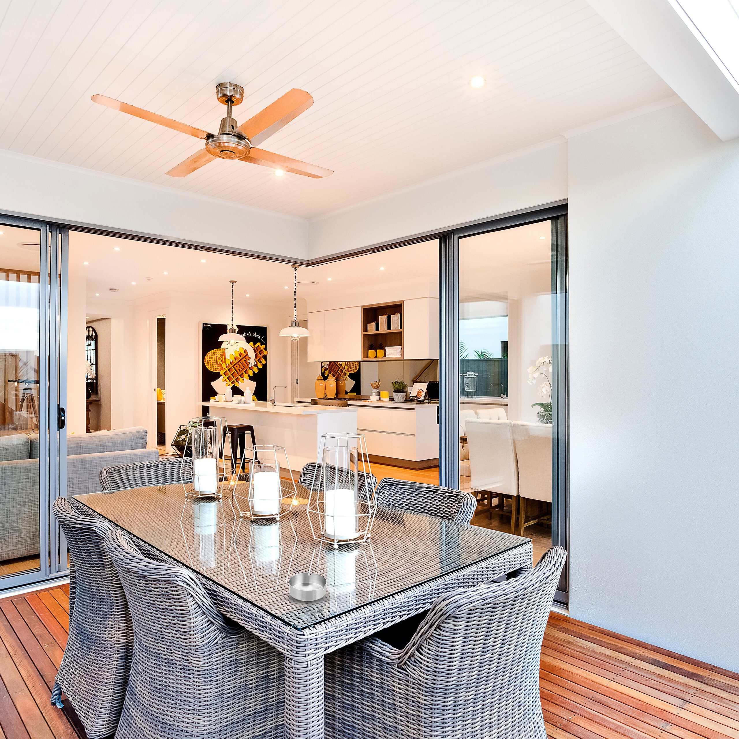 relaxdays Aschenbecher Edelstahl 6er Set