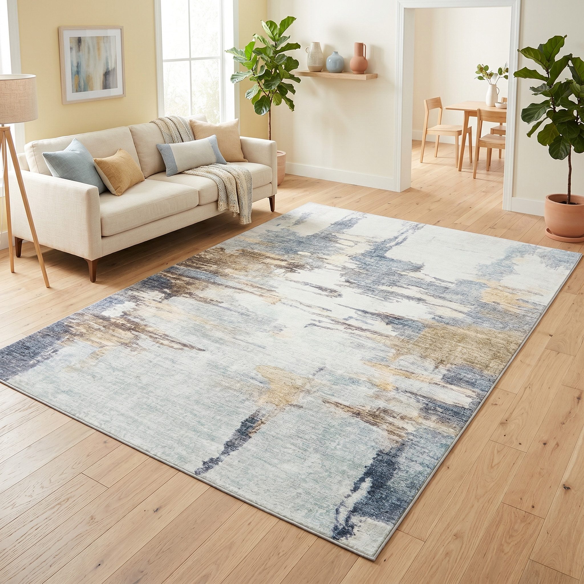 Tapiso Teppich BARI, rechteckig, Höhe: 8 mm, Rutschhemmend und OEKO-TEX zertifiziert