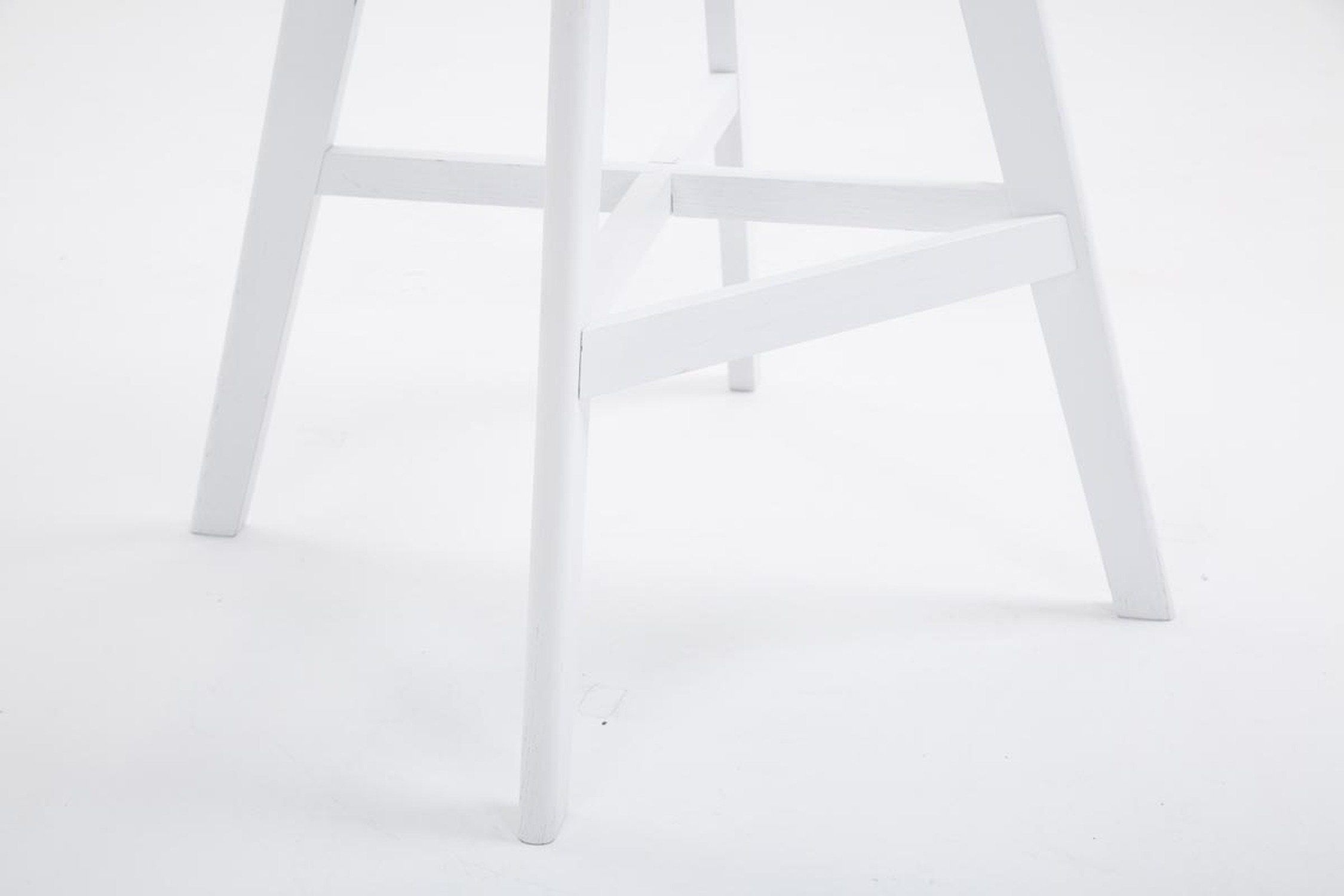 Grau Holz Canada Fußstütze Kunstleder Gestell Küche), Barhocker (Barstuhl für Hocker bequemer Weiß mit & Theke angenehmer und - Sitzfläche: Rückenlehne 4-Fuß TPFLiving