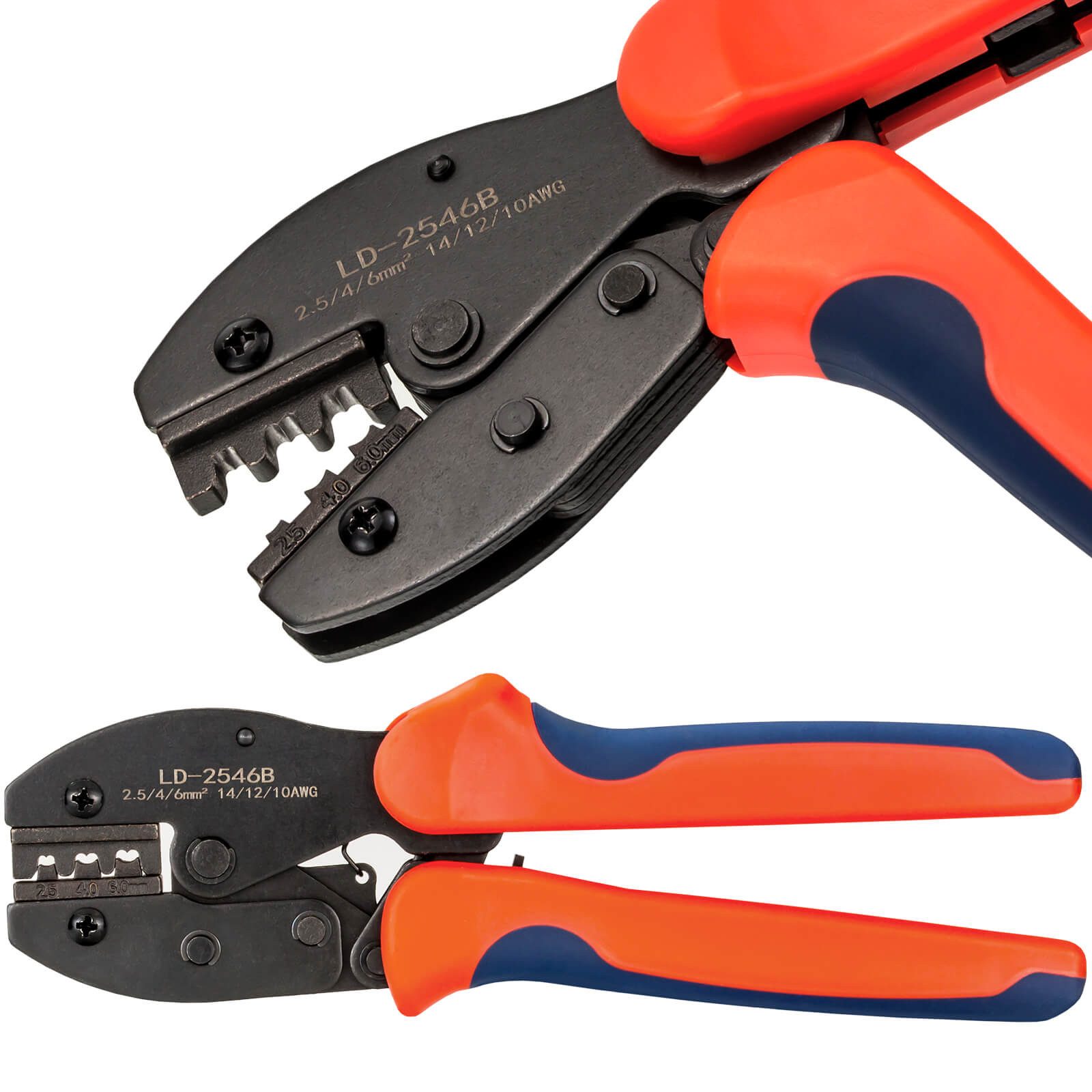 HB-DIGITAL Solaranlage Crimpzange für Solarkabel und Solarstecker 2,5/4/6mm² Werkzeug