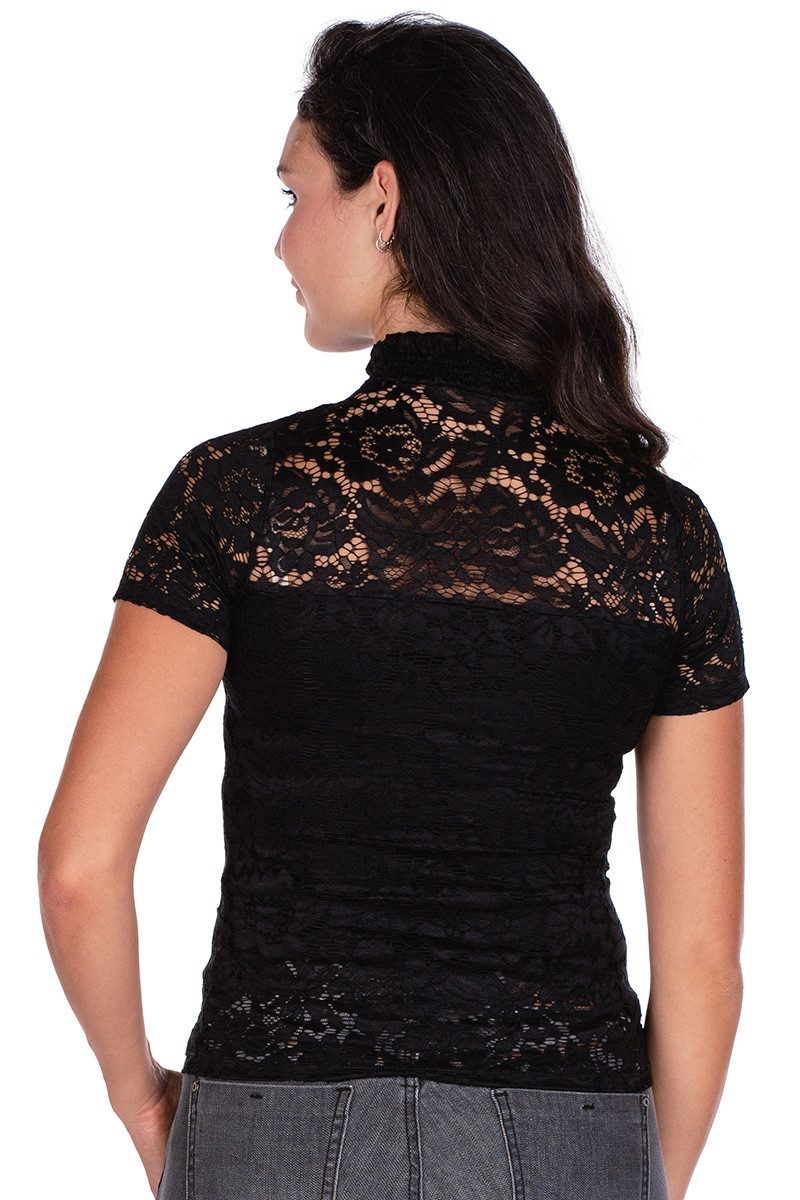 Hangowear Trachtenshirt Blusenshirt - ZAYLA - schwarz