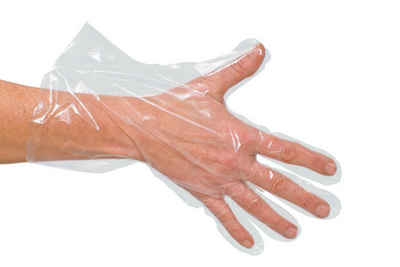 Holthaus Medical Wundpflaster Einweg-Handschuhe, groß, 100 Stück PE, Packung