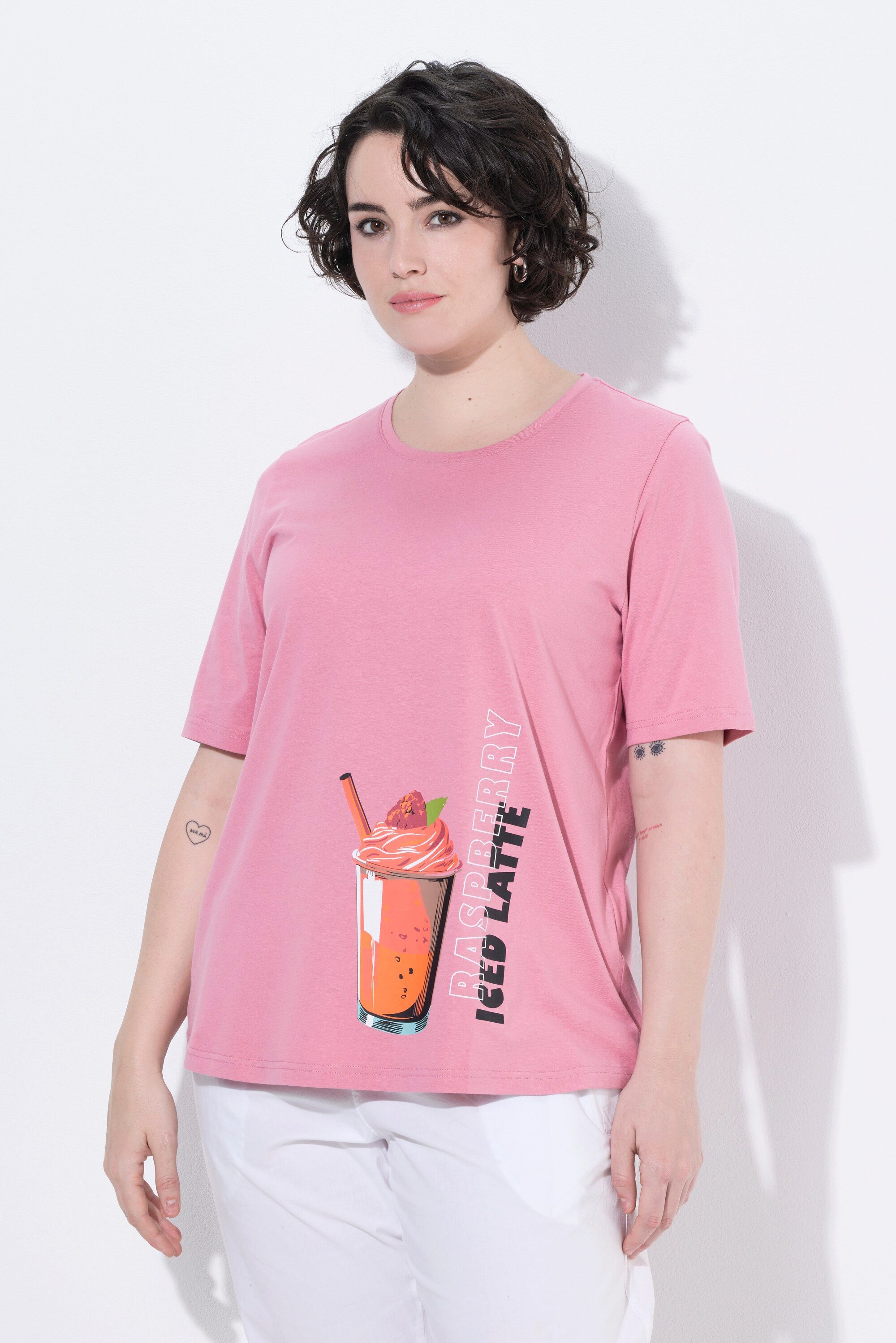 Ulla Popken T-Shirt T-Shirt Smoothie Classic Rundhals Halbarm