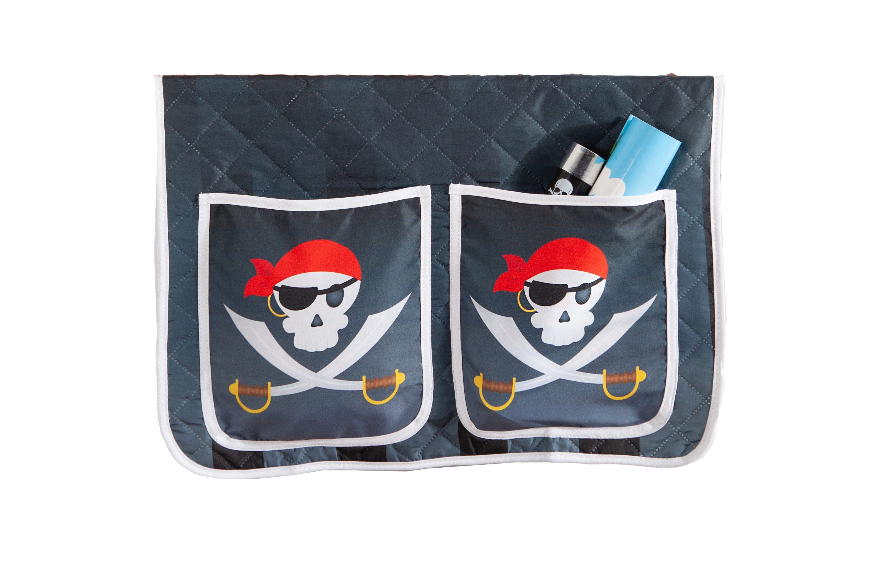 Ticaa Betttasche Kinder Bett-Tasche "Pirat Luan" für Hoch- und