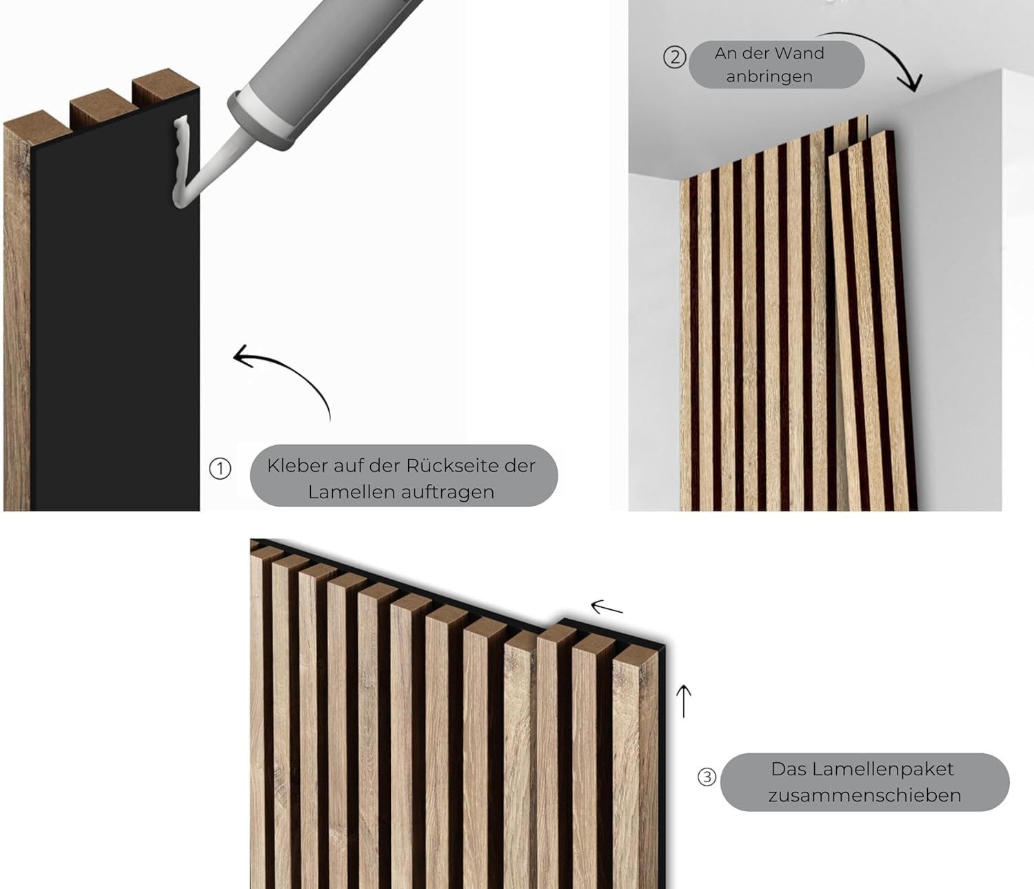 Mebano 3D Wandpaneel 4tlg 135cm Multifunktionale Wandpaneel Akustikpaneel auf Filz, (Gestalte dein Zuhause selbst und mit kleinem Budget – kreativ, individuell und günstig, 4-tlg., Preis bezieht sich auf 1 Packung mit 4 Paneelen) Nachhaltiges Material, einfache Montage, effektive Schalldämmung