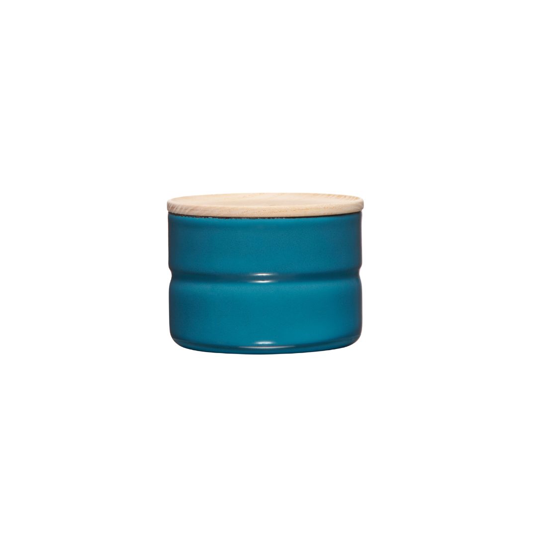 Riess Vorratsdose Vorratsdose mit Eschenholzdeckel 230ml Blau