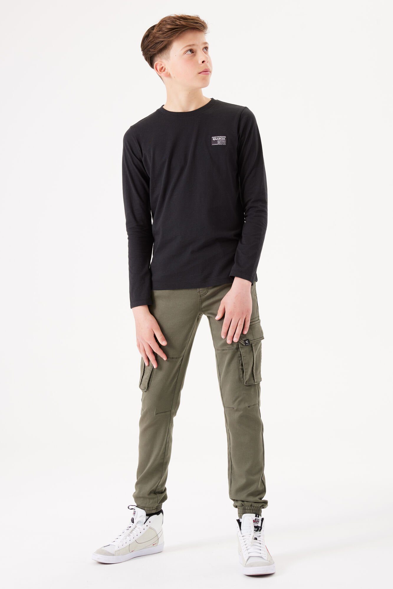 Langarmshirt Basic black off Garcia