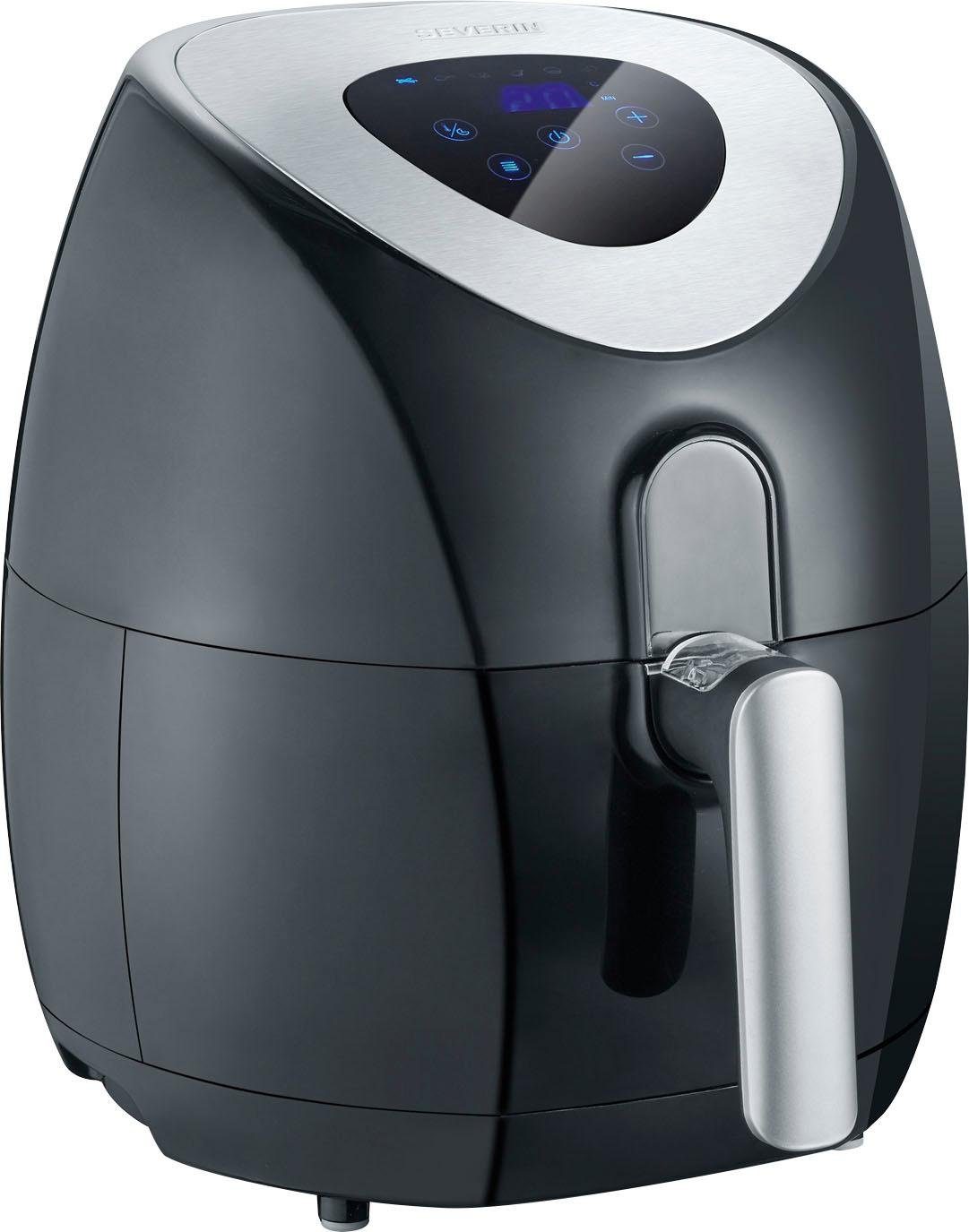 Severin Heißluftfritteuse FR 2430, 1500 W, Heißluft-Technologie, LCD Touch-Display, 6 Automatikprogramme