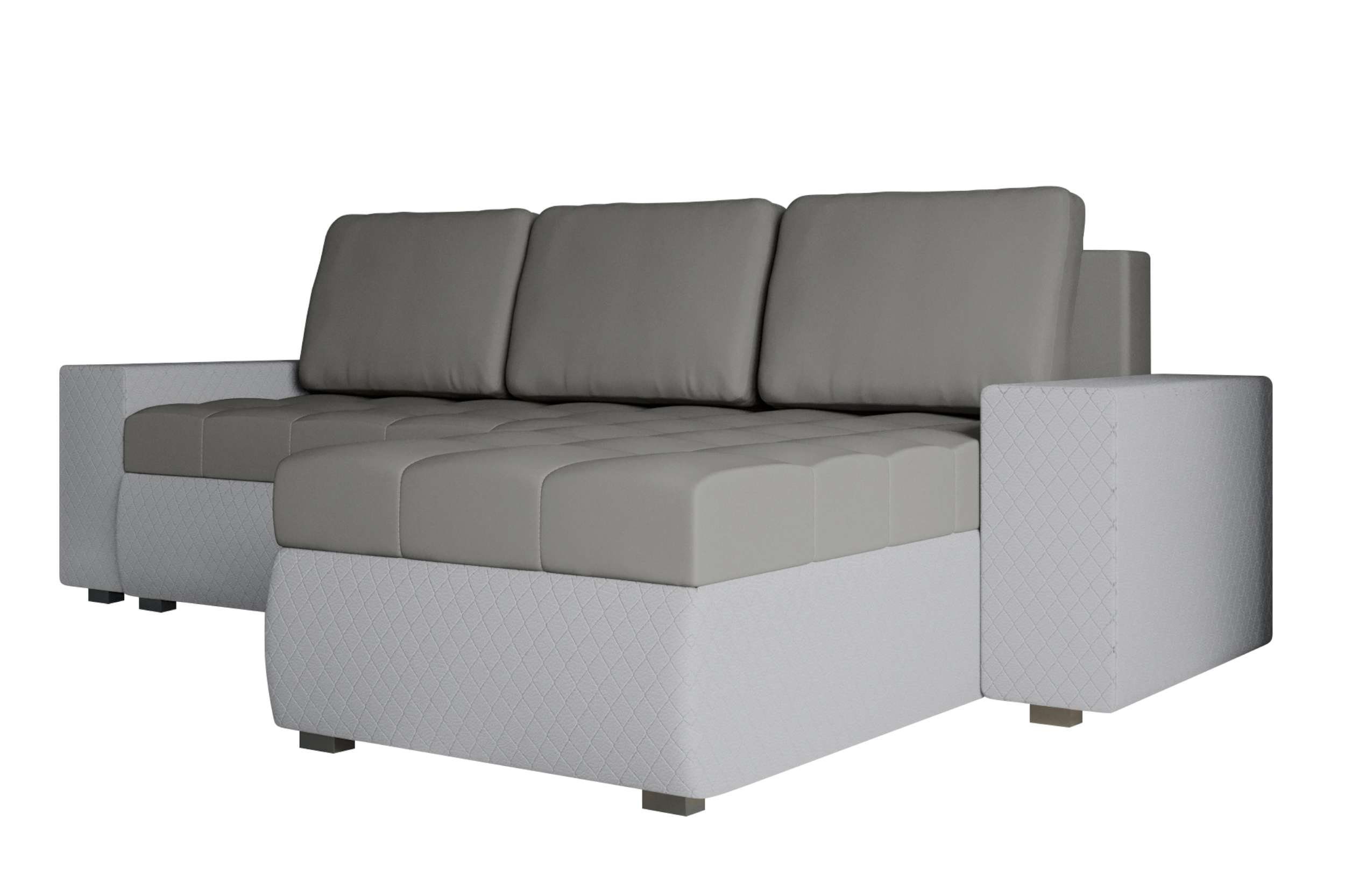 Ecksofa L-Form, Miranda, Sitzkomfort, Modern Bettfunktion, Design mit Eckcouch, Sofa, Bettkasten, mit Stylefy