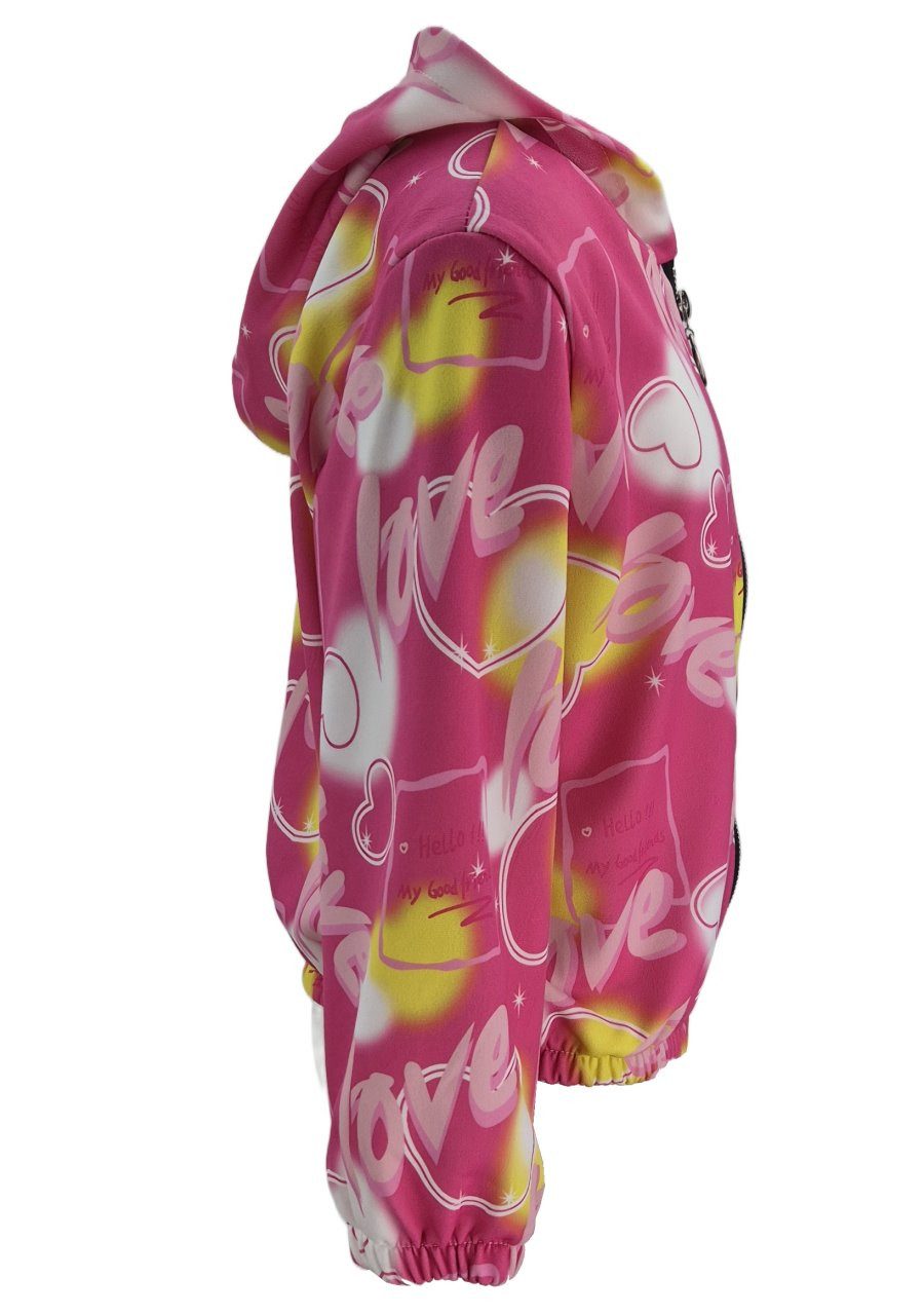 Girls Fashion Blouson Sommerjacke Blouson Mädchen Jacke mit Kapuze MH8145e