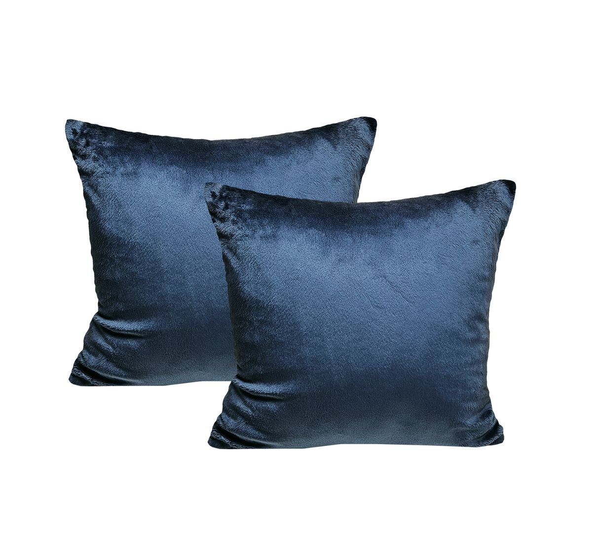 JACK Kissenbezüge 2er Set Kissenhülle Teddy Flausch Plüsch, (2 Stück), super flauschig, Couchkissen