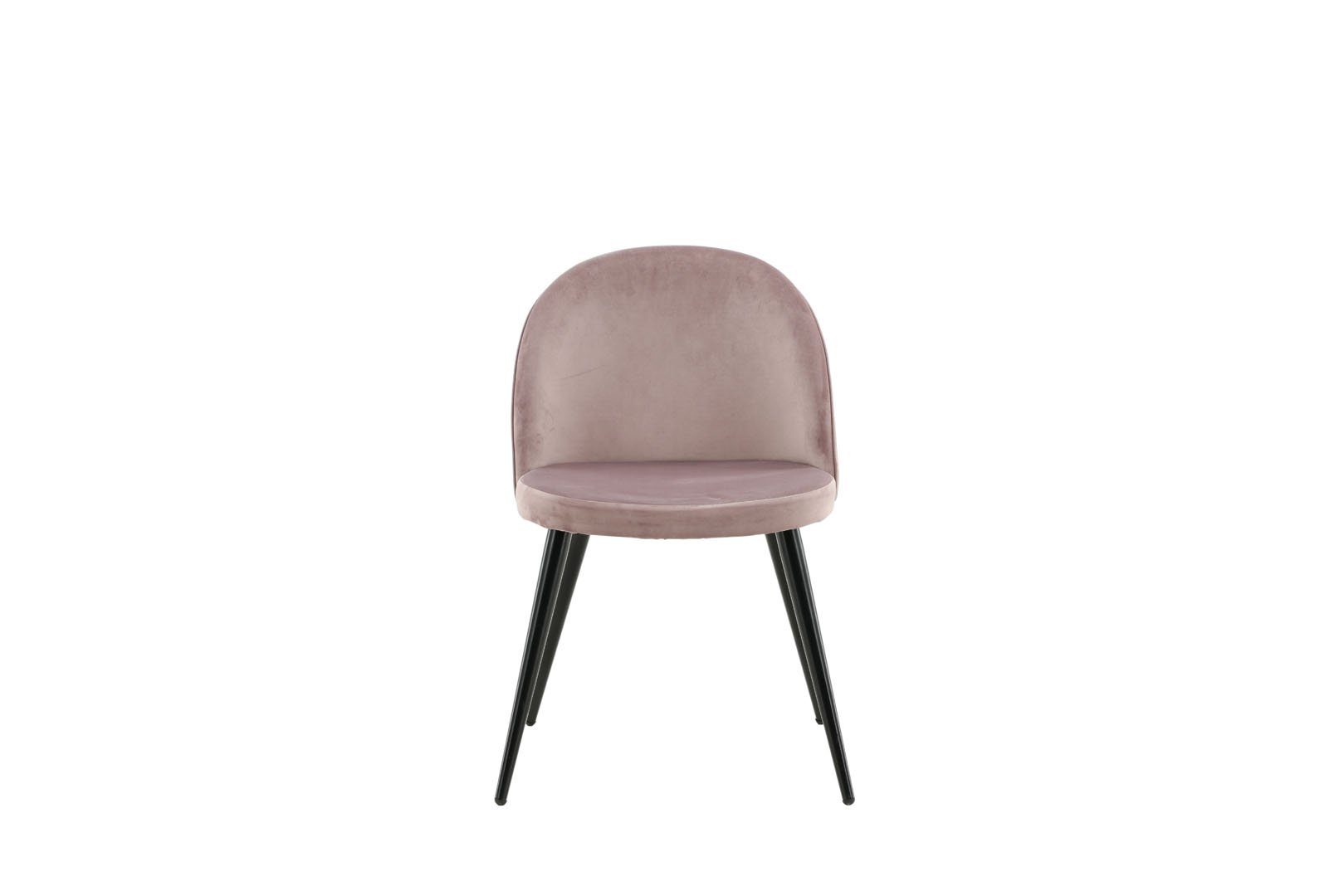 Esszimmerstuhl 2er Set Velvet Esszimmerstuhl Velour pink, schwarz