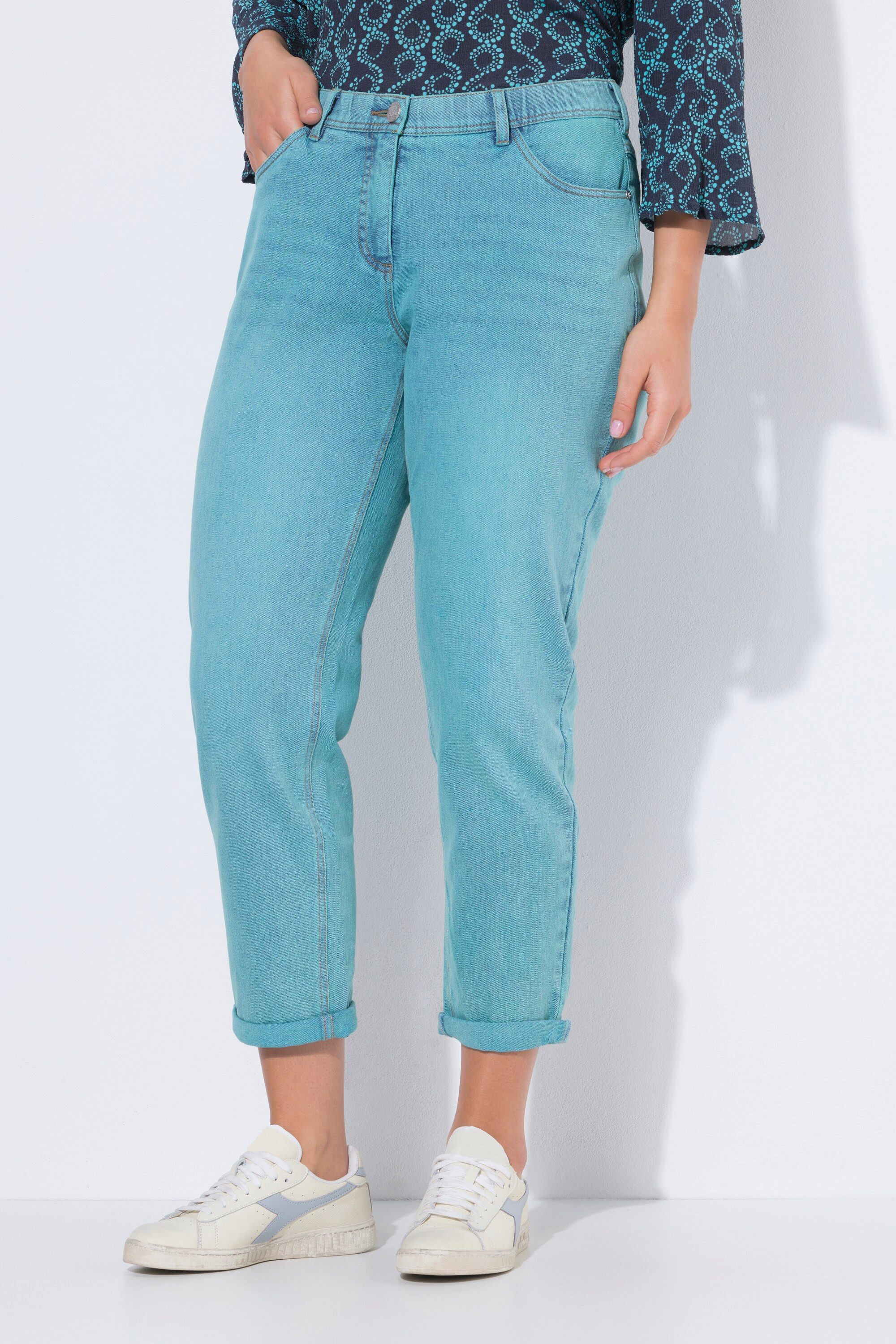 Ulla Popken Regular-fit-Jeans Boyfriend-Jeans Stretchdenim weites Bein günstig online kaufen